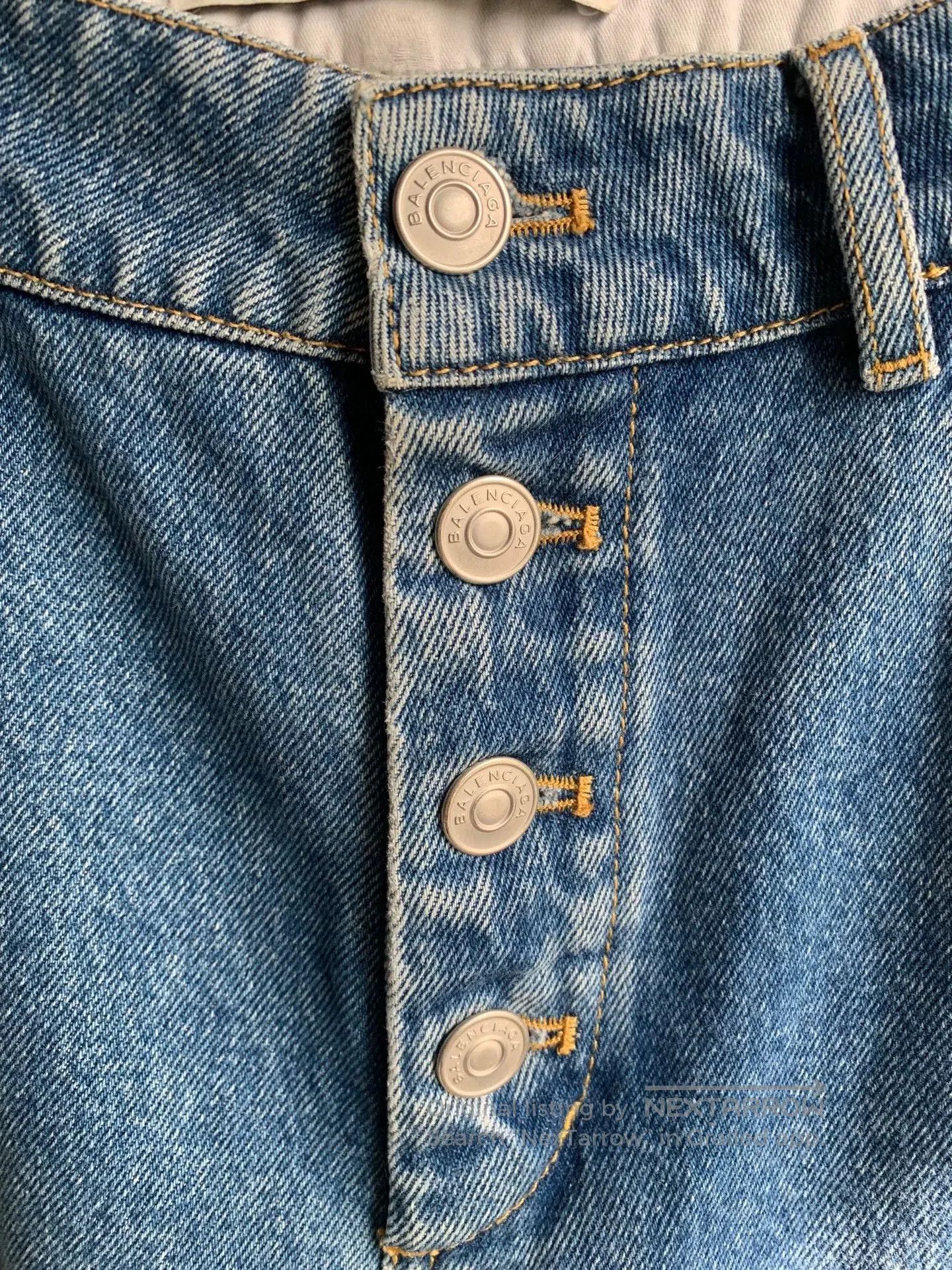 Balenciaga Balenciaga Distressed Denim Jeans. Size 37" - 2 Thumbnail