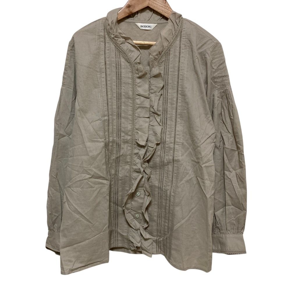 Other Other INGEBORG Cotton Tuck Blouse Textile Tops A2233FB352 DUTY FREE for USA Size ONE SIZE - 1 Thumbnail