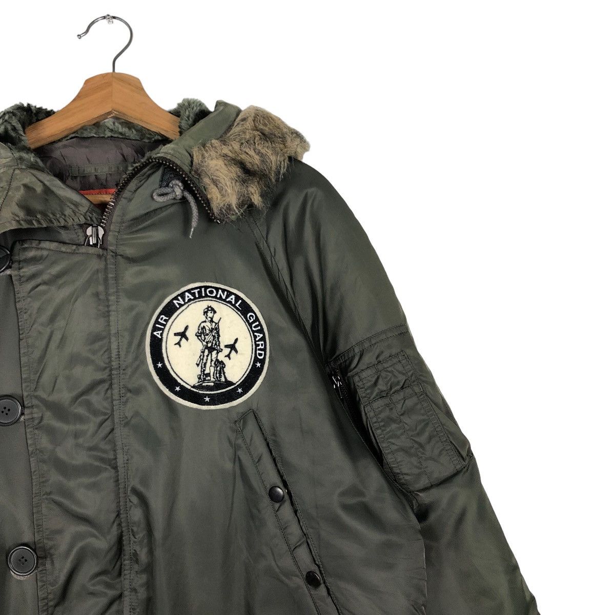 Avirex 🔥90’s Vintage Heavy Jacket Avirex USA Mink Fur Hoodie Size US L / EU 52-54 / 3 - 5 Thumbnail