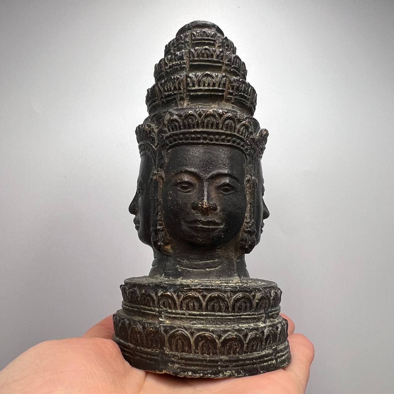 Vintage Vintage Buddha Figure Shiva Head Statue Buddhism Art Bronze Size ONE SIZE - 3 Thumbnail