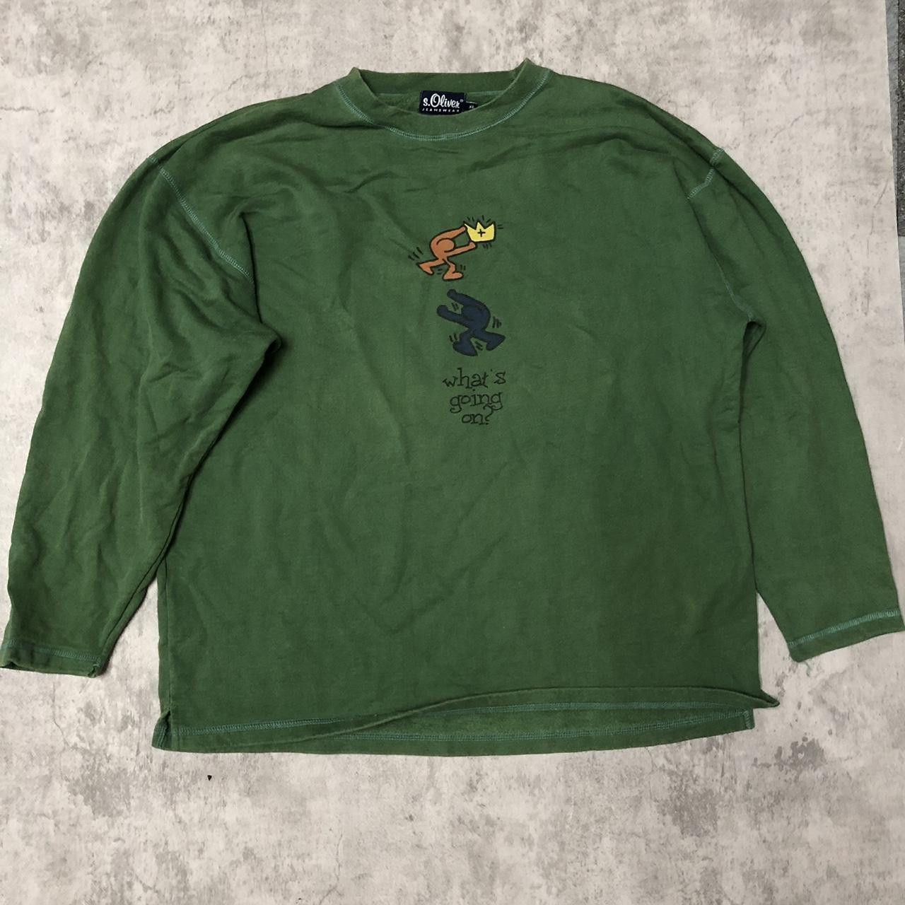 s.Oliver Green S.Oliver streetwear long sleeve shirt Size US XL / EU 56 / 4 - 1 Thumbnail