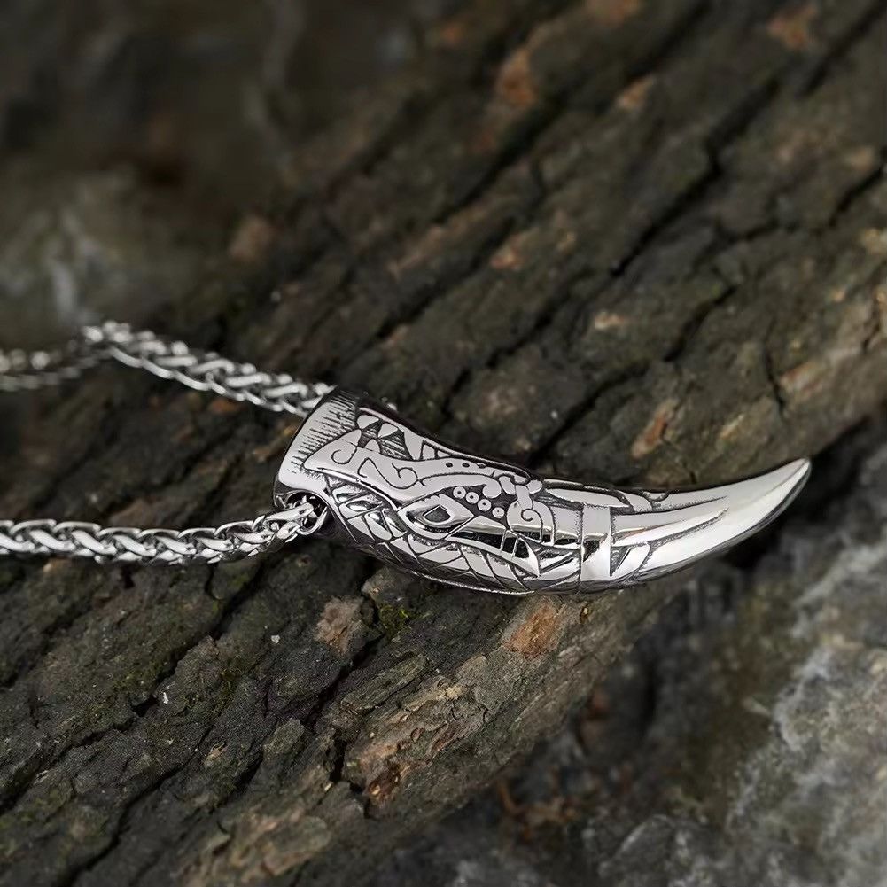 Jewelry Wolf Teeth Pendant Necklace Size ONE SIZE - 5 Thumbnail