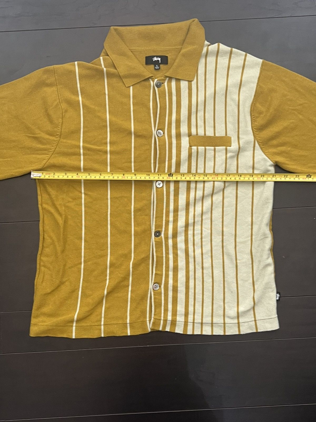 Stussy Stussy Striped Knit Long-sleeve Shirt, Yellow Size US L / EU 52-54 / 3 - 6 Thumbnail