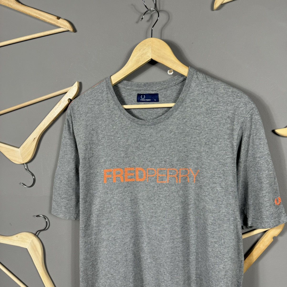 Fred Perry Fred Perry Orange Print T-shirt Size US XL / EU 56 / 4 - 2 Thumbnail