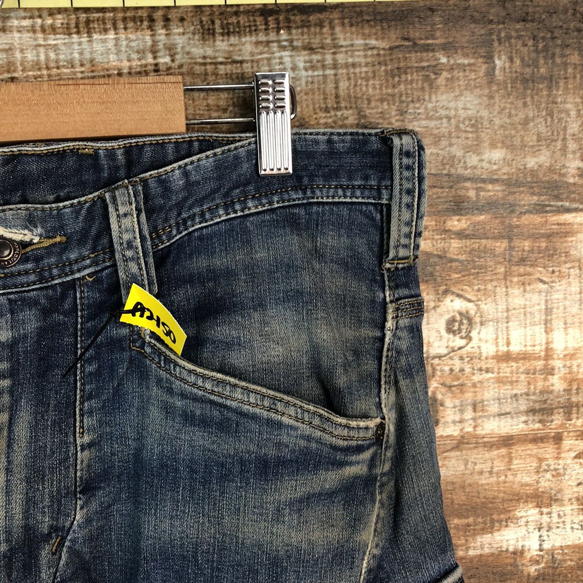 Japanese Brand Even River Blue Distressed ripped Denim Pants #A2150 Size US 30 / EU 46 - 8 Thumbnail