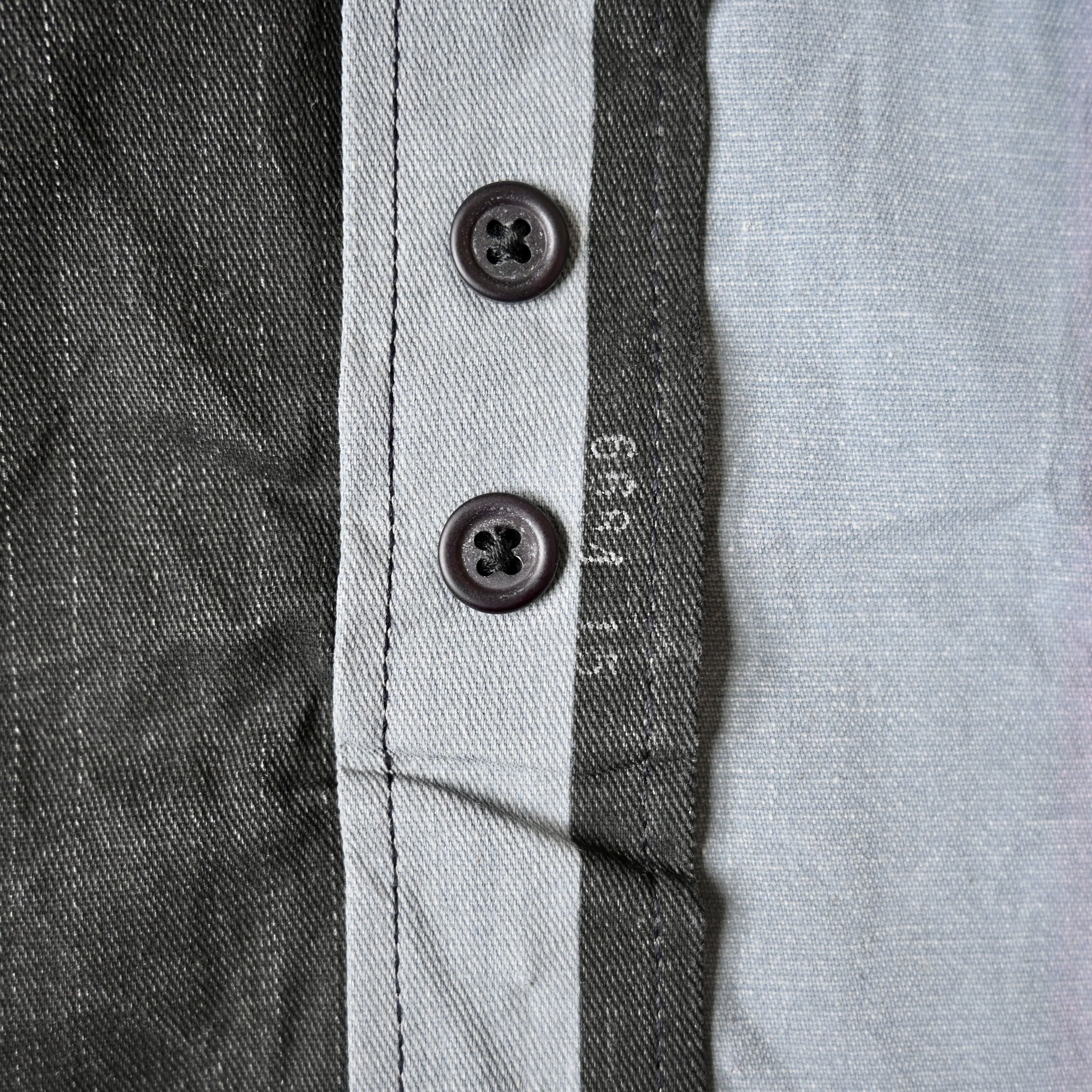 Vintage MINT, 1990s Wrangler Brushpopper cape shirt grey x pink Size US L / EU 52-54 / 3 - 15 Thumbnail