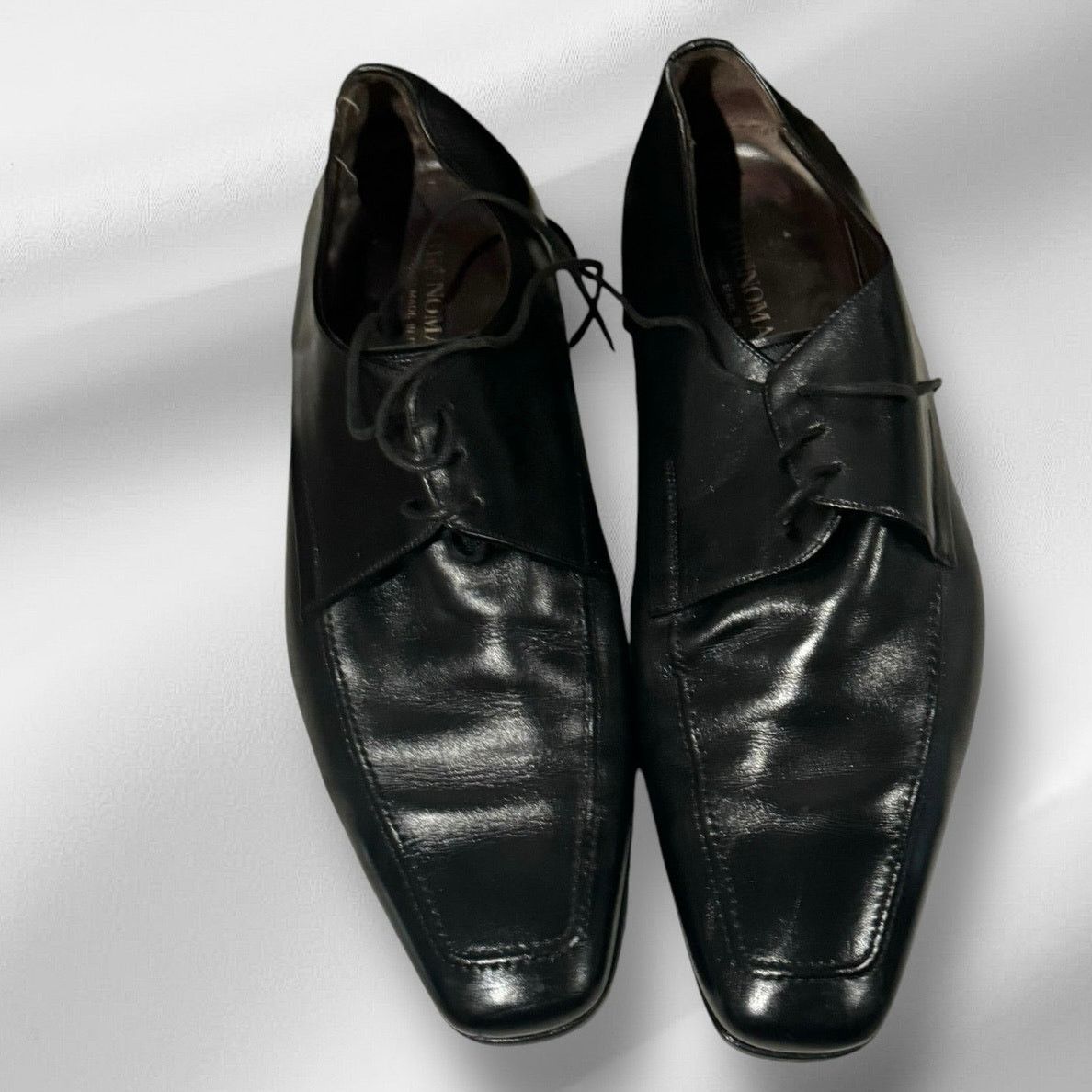 Bruno Magli Bruno Magli Mens Black Leather Dress Shoes Sz 10 #1101 342 Size US 10 / EU 43 - 7 Thumbnail