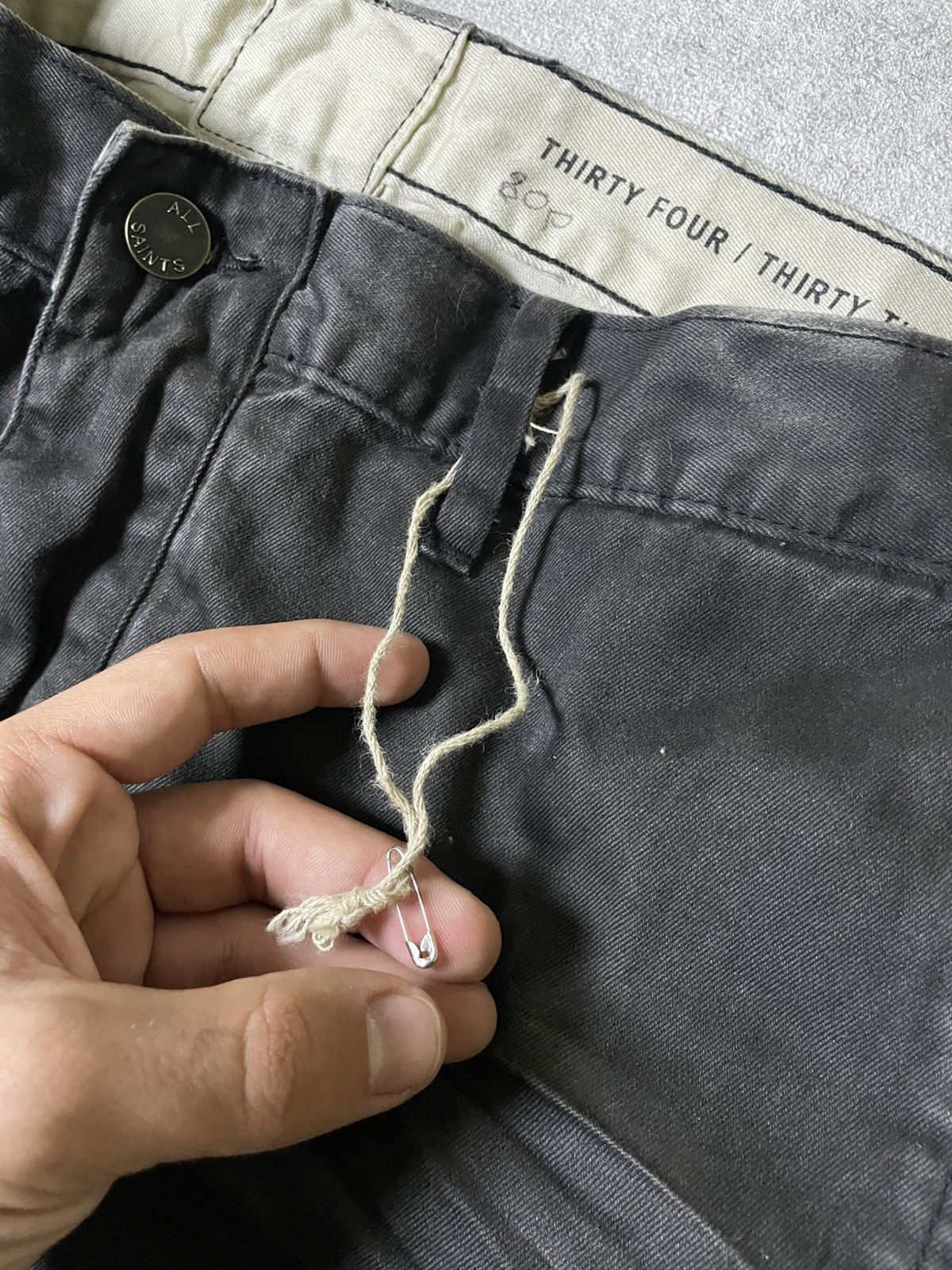 Allsaints Skull Allsaints Rick Owens Style Drop Crotch Jeans Size US 32 / EU 48 - 11 Thumbnail