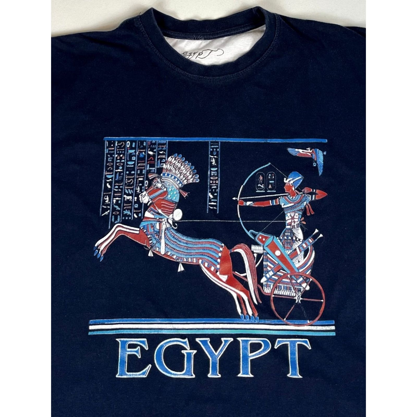 Vintage Egypt Unisex T-Shirt Navy XS? M Size US M / EU 48-50 / 2 - 3 Thumbnail