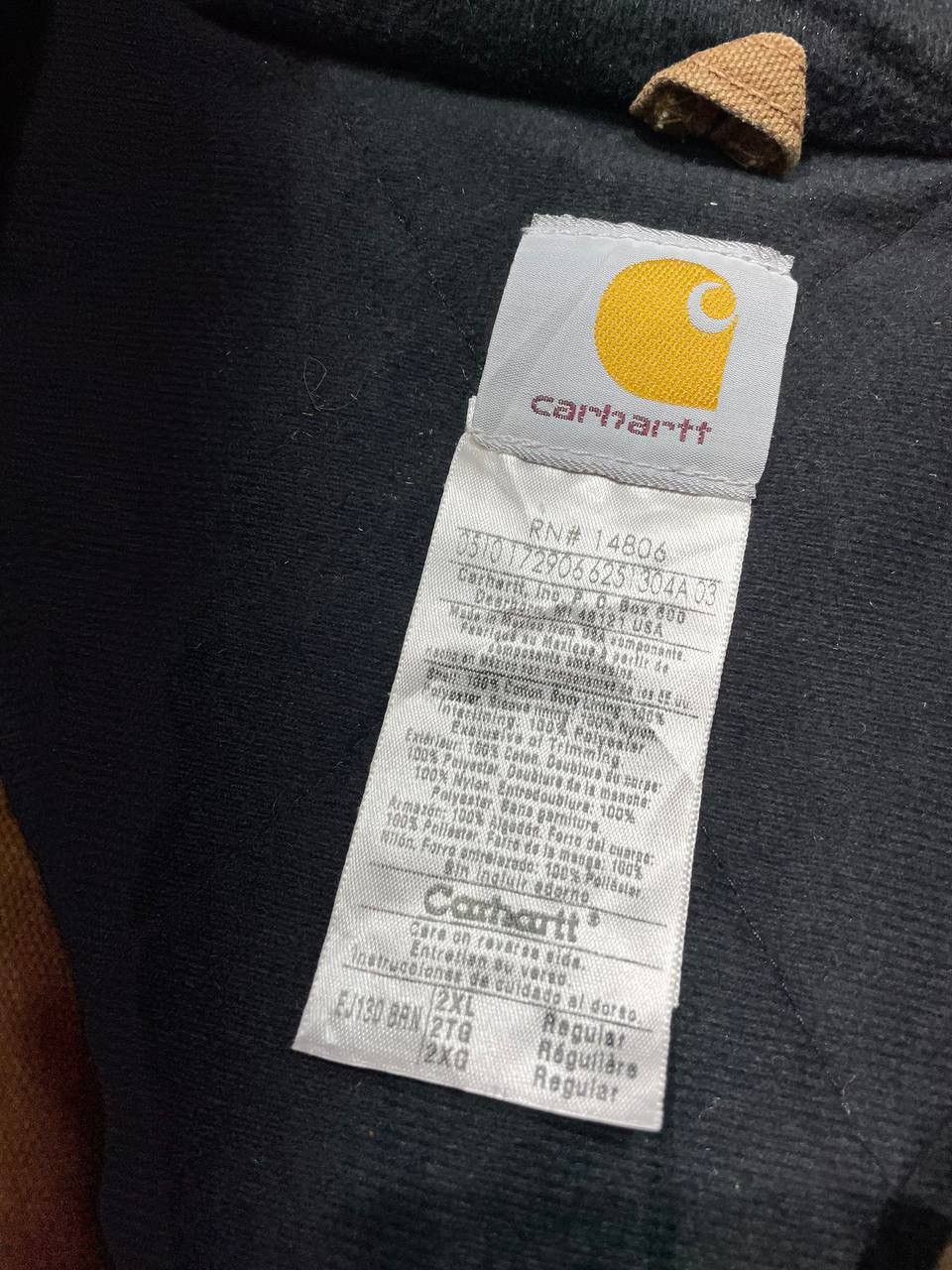 Carhartt Vintage Carhartt Active Jacket Faded Distressed Work Bomber Size US XXL / EU 58 / 5 - 10 Thumbnail