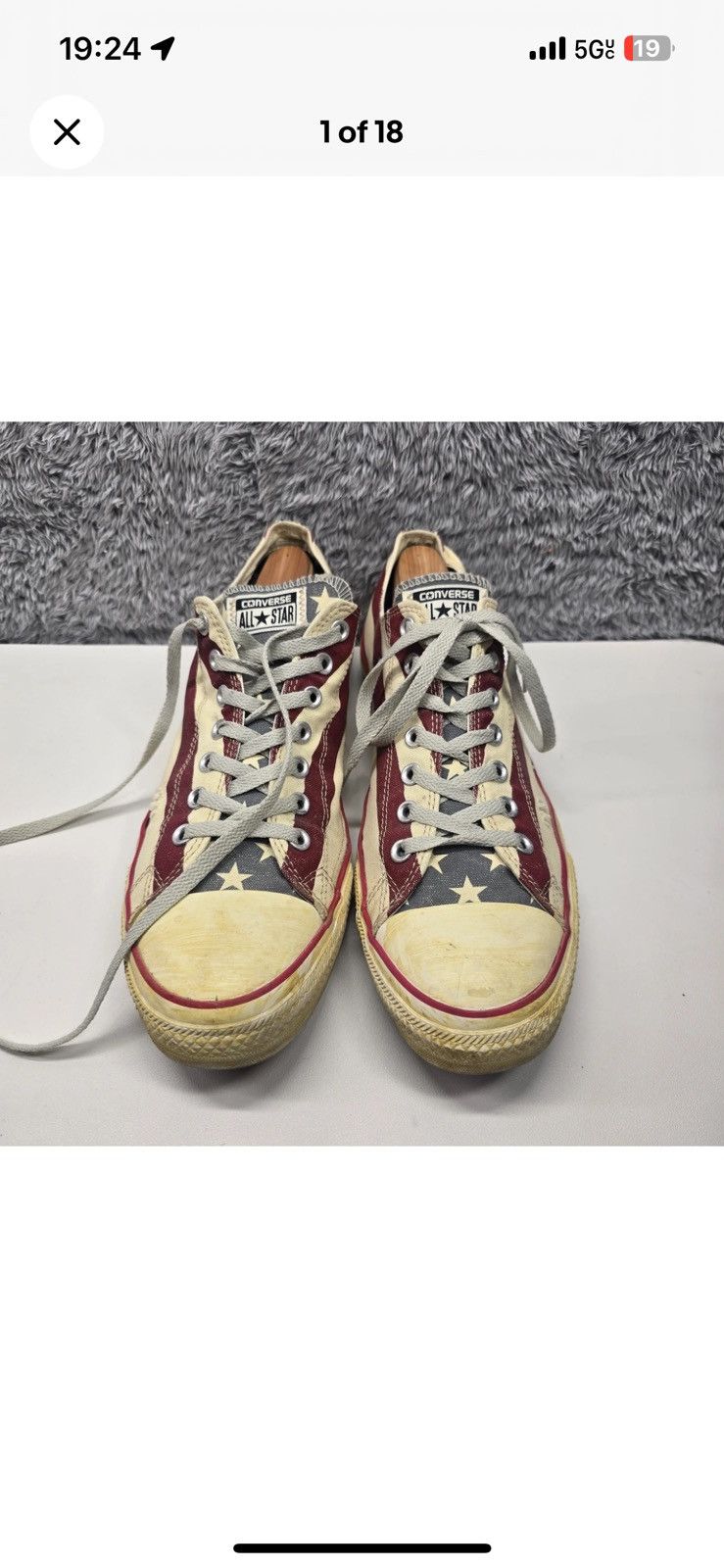Converse Low Top American Flag Stars and Stripes