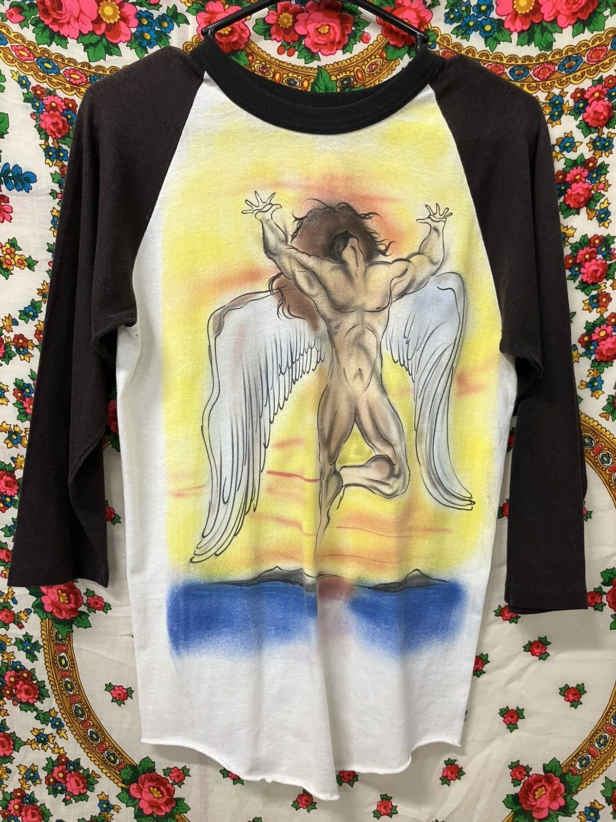 Led Zeppelin Icarus Stars T-Shirt For Men - Blue, Medium | Soft Cotton Slim Fit Band Tee