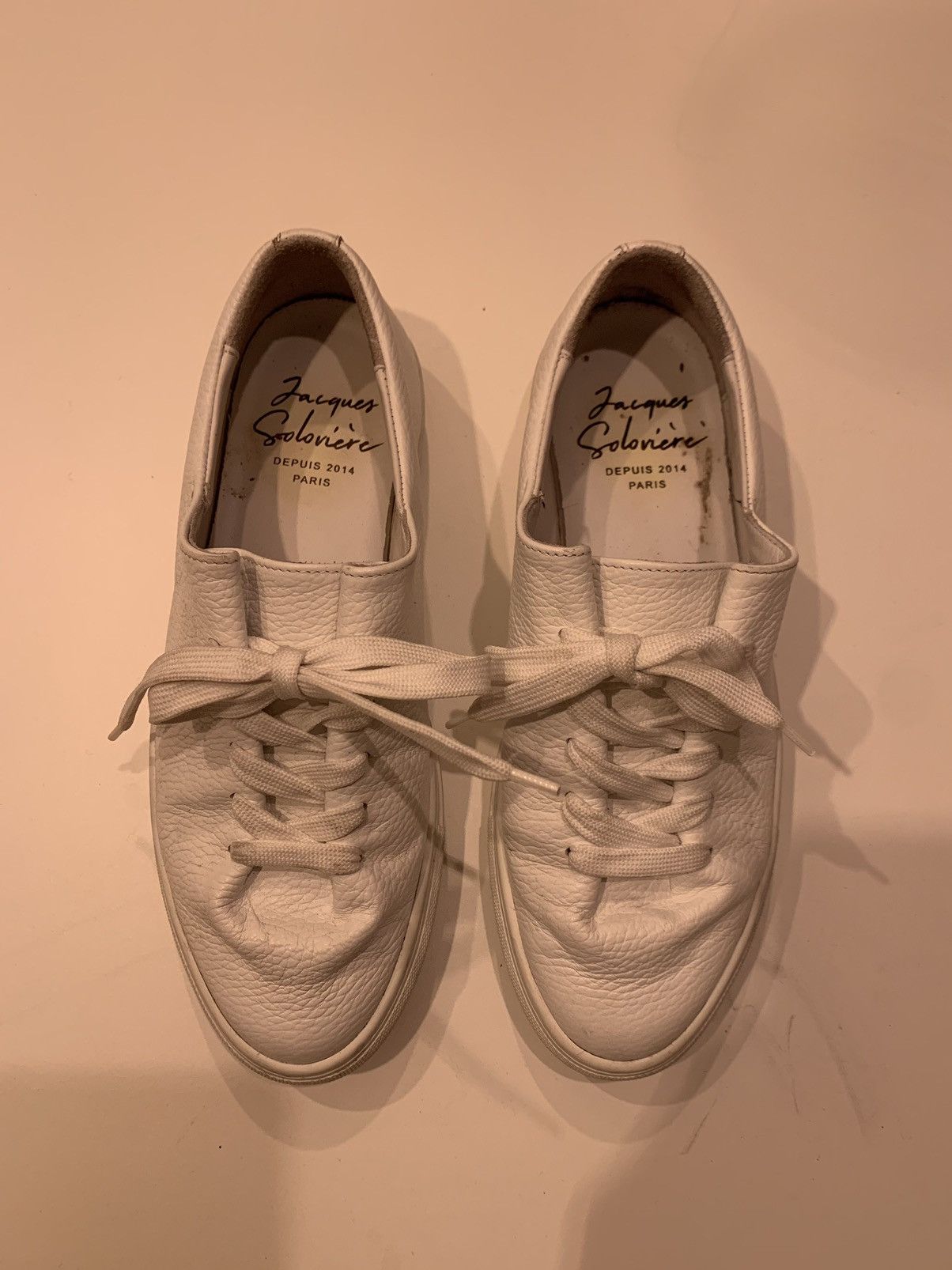Jacques Soloviere Herve Grained White Size US 7.5 / EU 40-41 - 2 Thumbnail