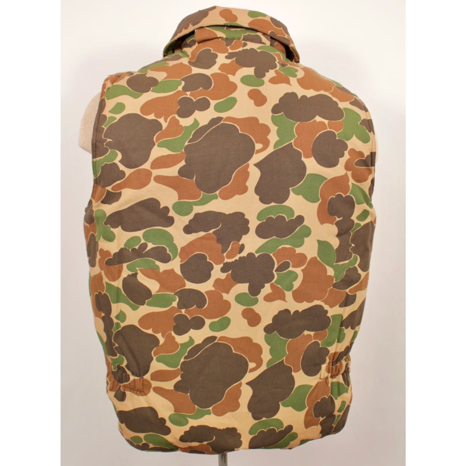 Vintage Trophy Club Men's VTG 70s Brown Camo Puffy Vest M 1970s Outdoor Shirt Size US M / EU 48-50 / 2 - 2 Thumbnail