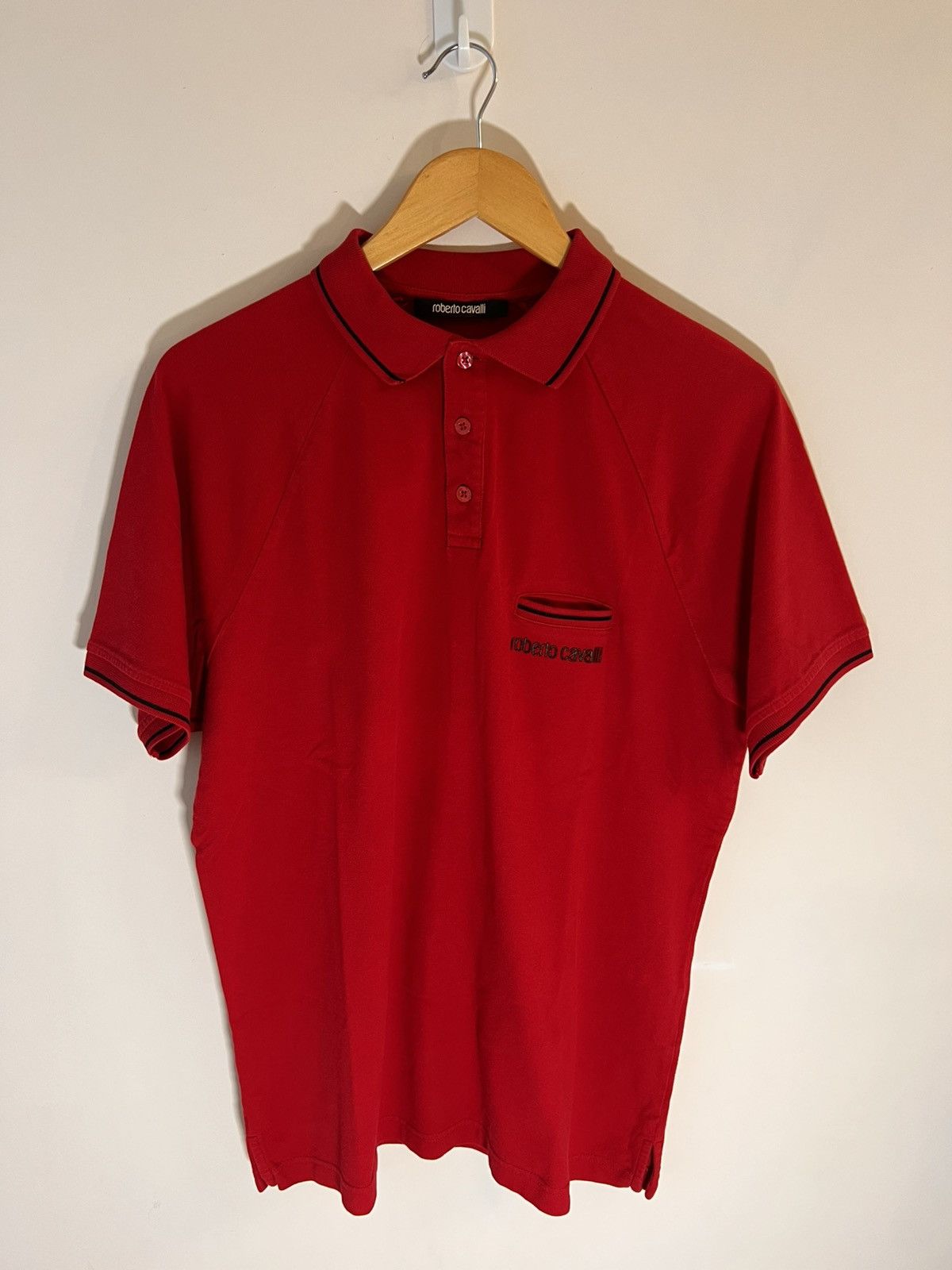 Roberto Cavalli Roberto Cavalli Embroidered Logo Polo Size US XL / EU 56 / 4 - 2 Thumbnail