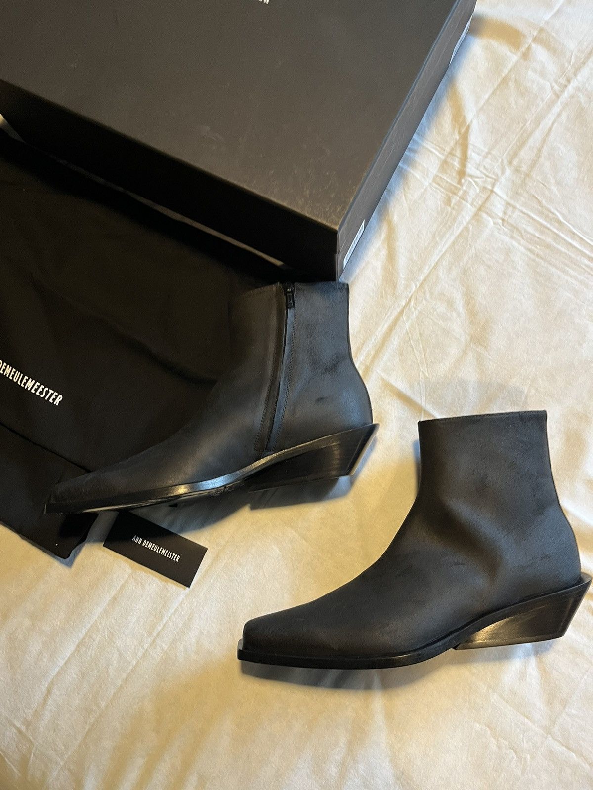ann demeulemeester ankle boots