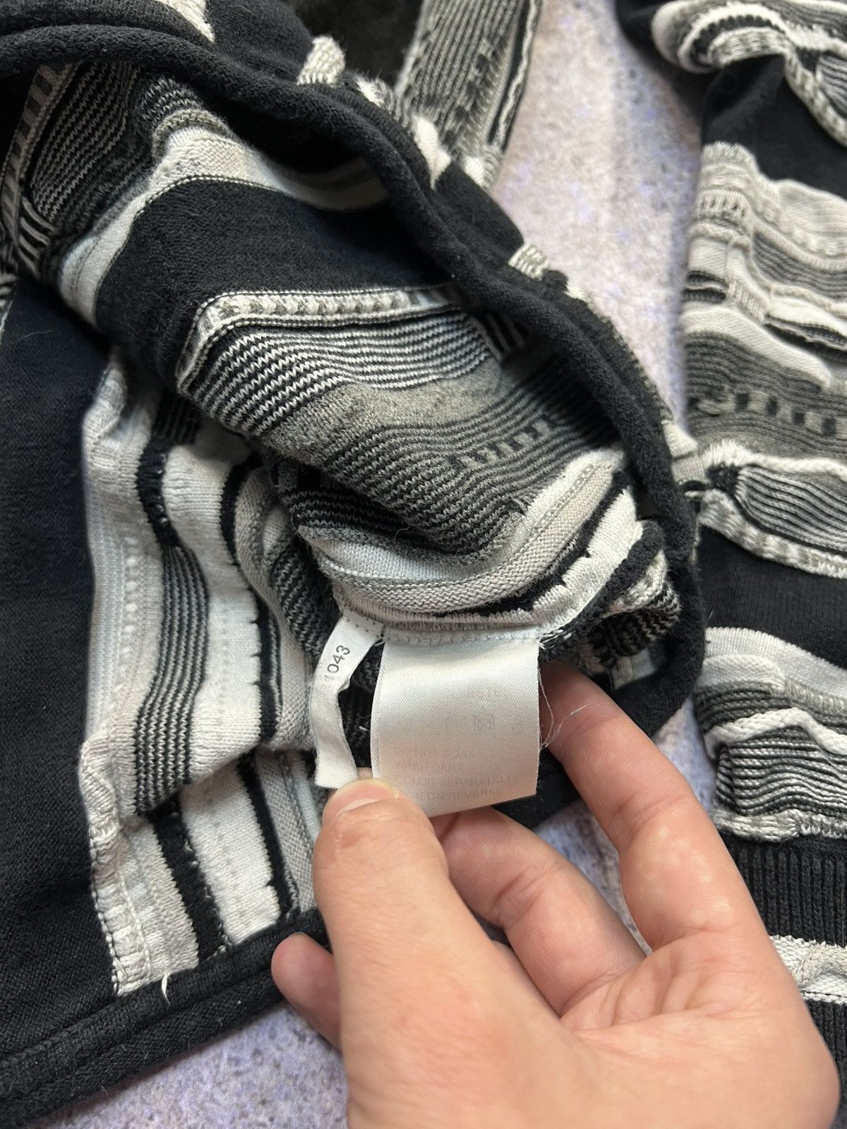 Saint Laurent Paris Black|White YSL Sweater Knit Yves Saint Laurent Sweater Size US L / EU 52-54 / 3 - 6 Thumbnail