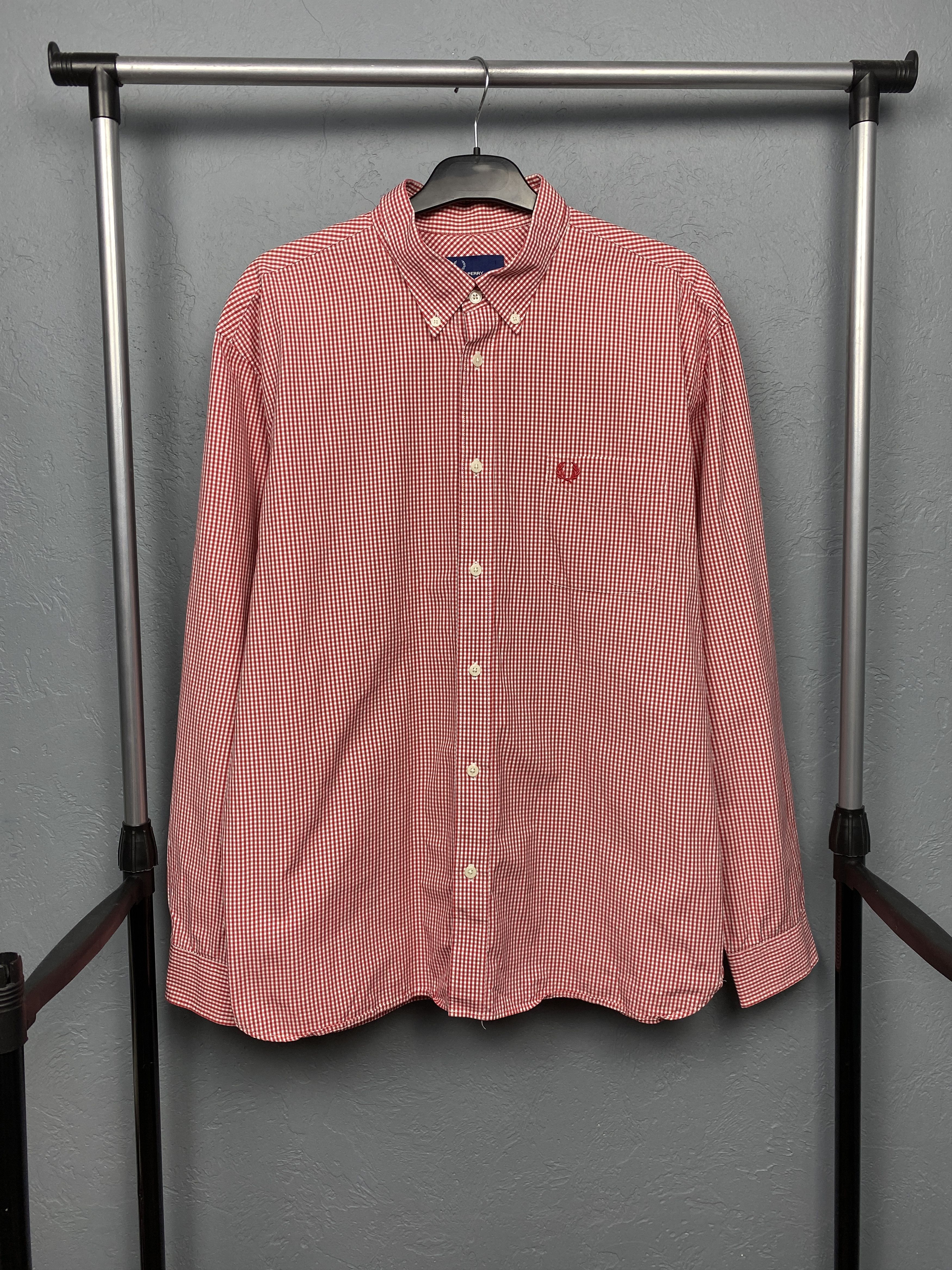 Fred Perry × Vintage Fred Perry Vintage Mens Long Sleeve Shirt Size US XL / EU 56 / 4 - 1 Thumbnail