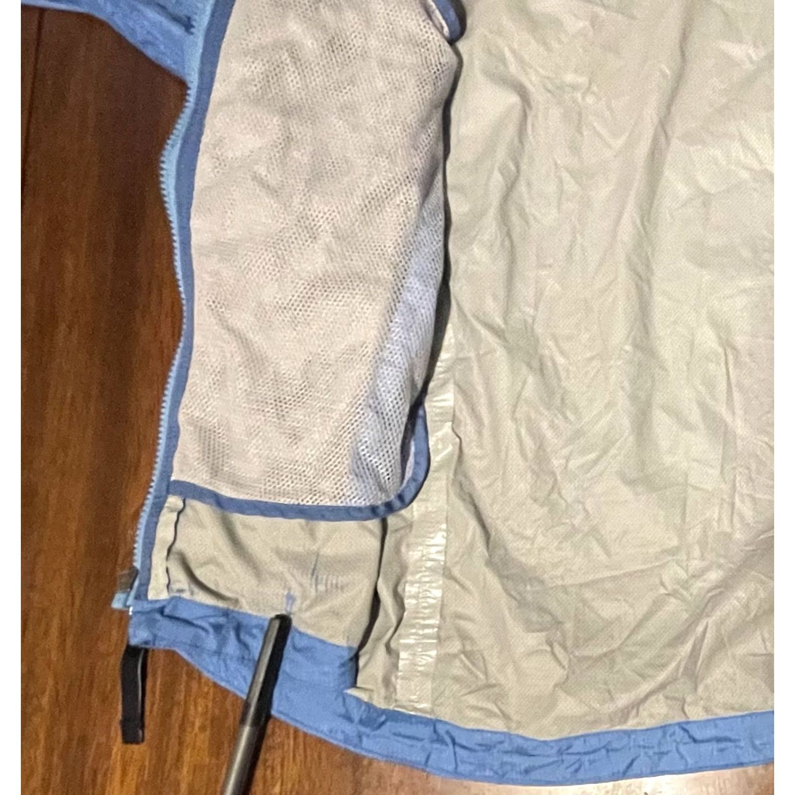 Marmot Marmot Windbreaker Jacket Women’s Large Blue Full Zip Hooded PU Lined Water Resistant NNVML Size L / US 10 / IT 46 - 4 Thumbnail