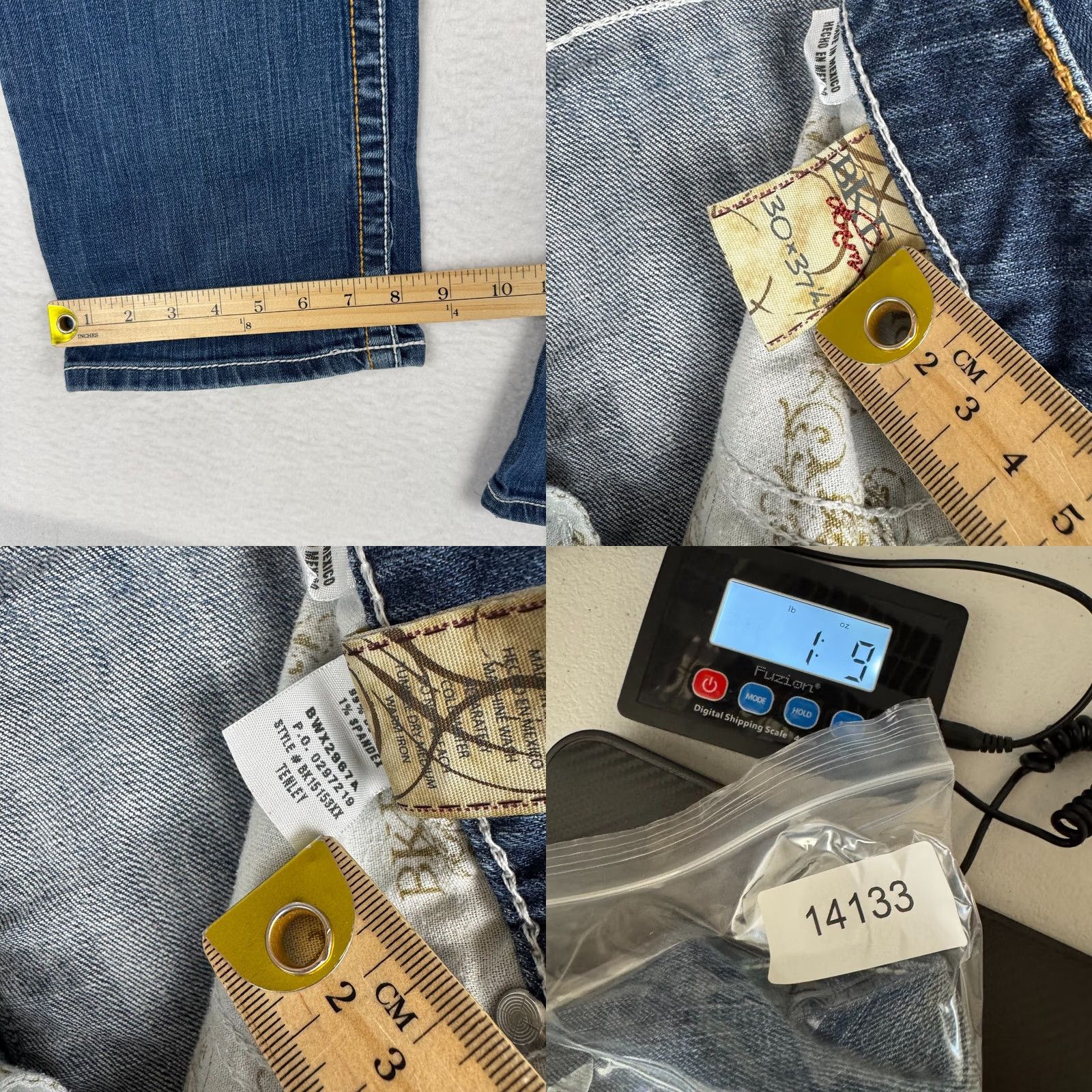 Vintage Y2K Buckle Bke Jeans Distressed Grunge Blue Denim 5-Pocket Straight Vintage? No, Distressed jeans not vintage 34x36 Mens 30x37 (Fits 34x36) Size US 34 / EU 50 - 8 Thumbnail