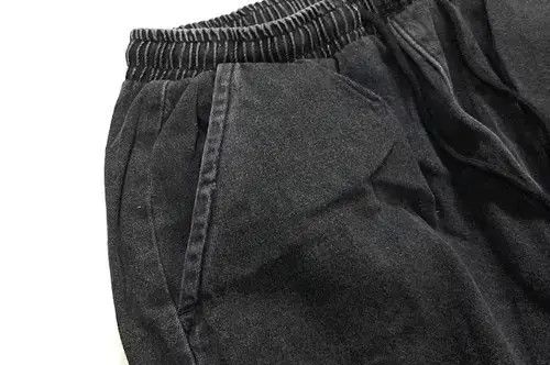 Japanese Brand 20AW Indigo Union Japan Black Denim Washed Jogger Pants Size US 30 / EU 46 - 4 Thumbnail