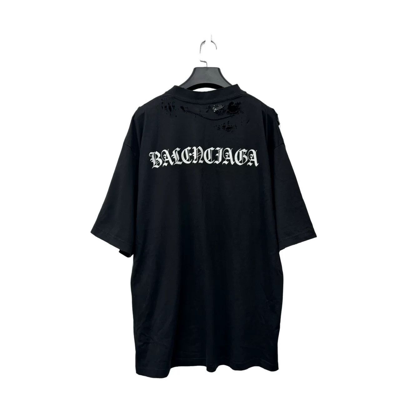 Balenciaga Balenciaga Distressed Sanskrit Print Short-Sleeve Size US XL / EU 56 / 4 - 1 Thumbnail