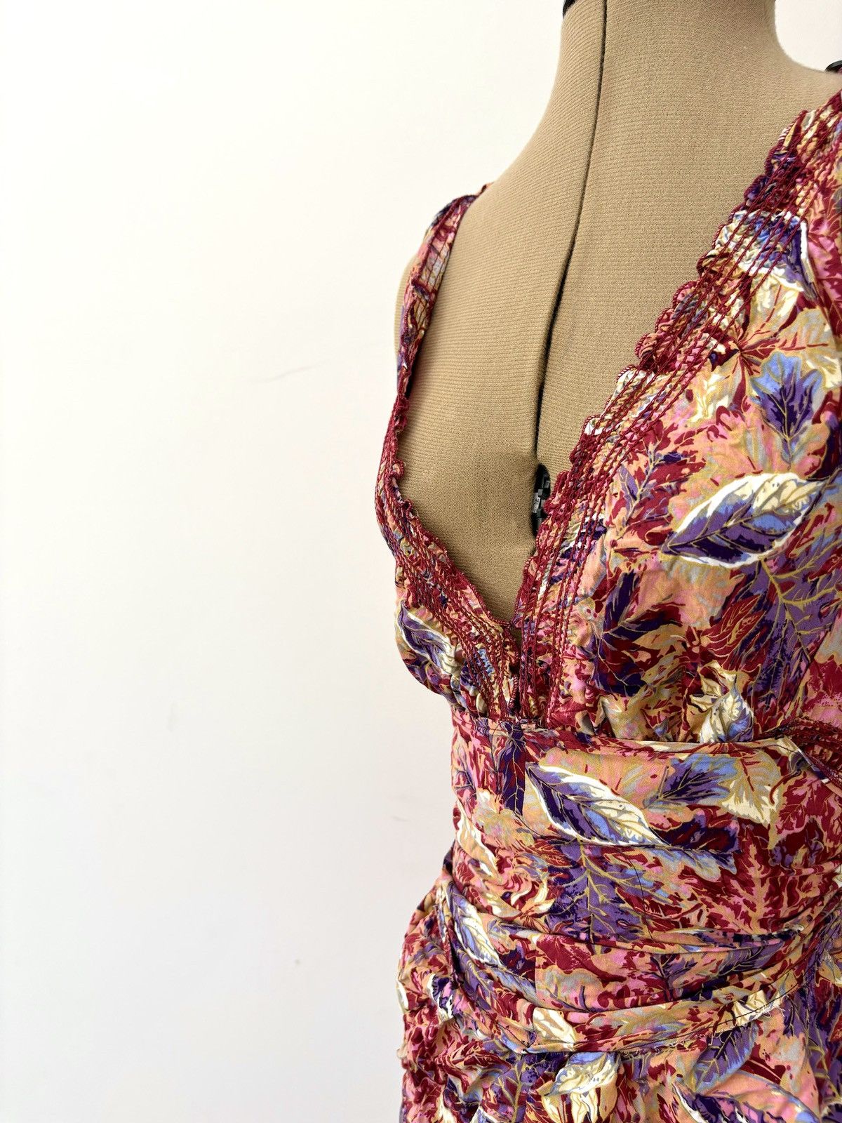 Vintage Handmade Flower Dress Size S / US 4 / IT 40 - 3 Thumbnail