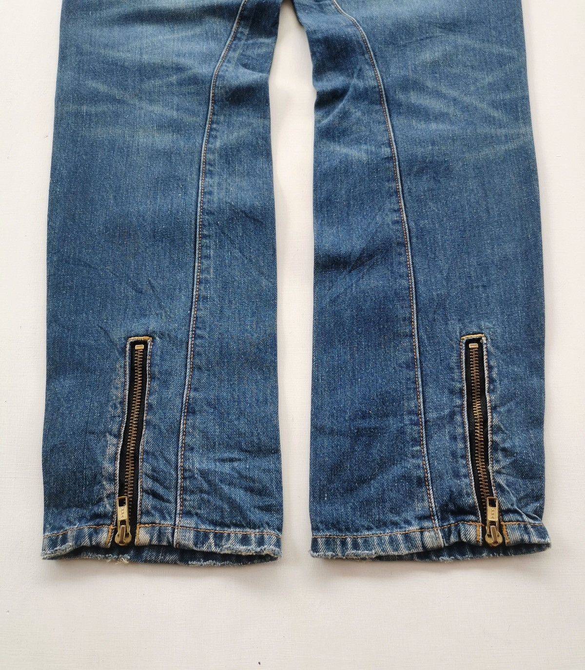Japanese Brand RNA Alternativves Zipper Twist Leg Tapered Jeans Size US 32 / EU 48 - 9 Thumbnail