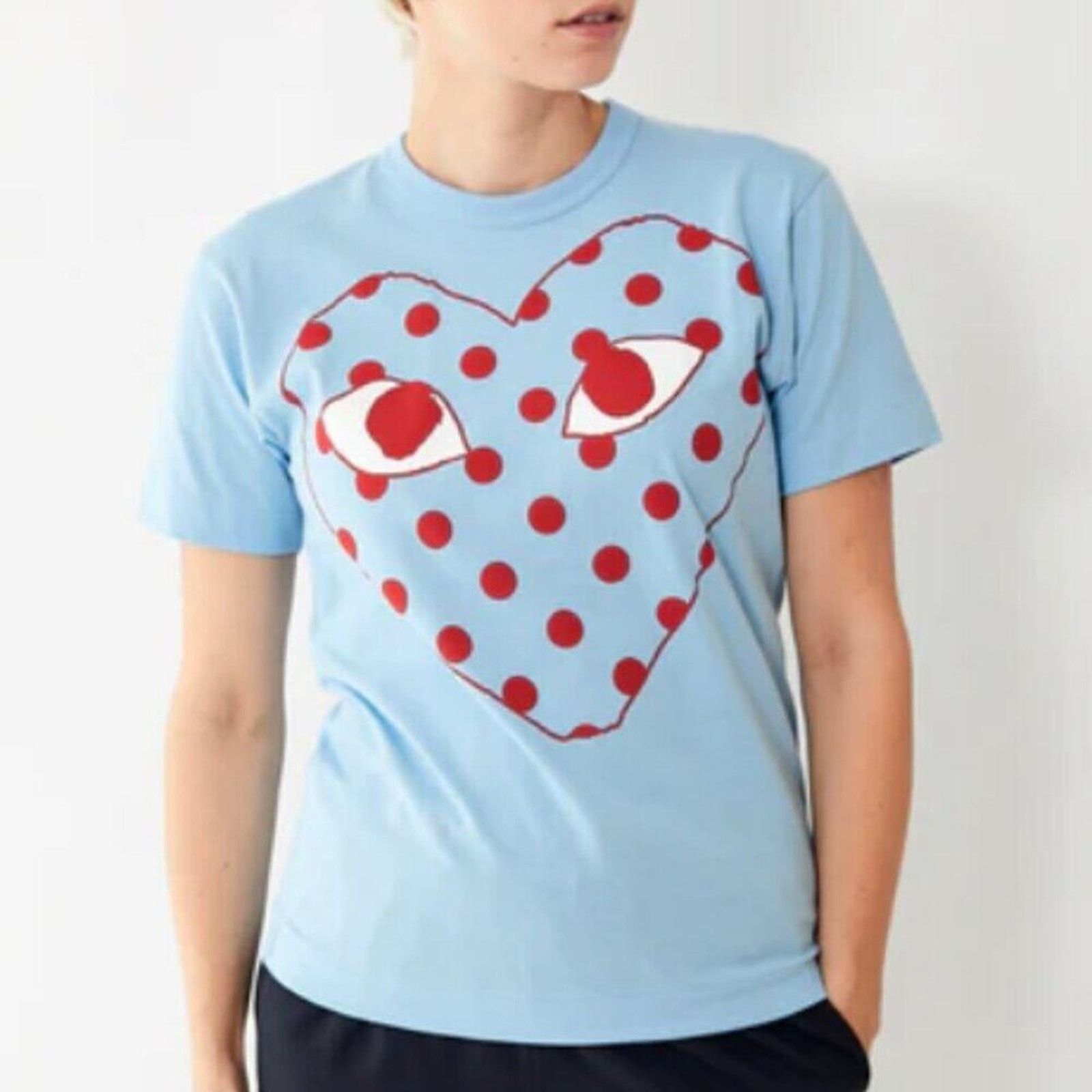Comme des Garcons PLAY Comme Des Garçons Play Logo Print T shirt Blue Size M / US 6-8 / IT 42-44 - 5 Thumbnail