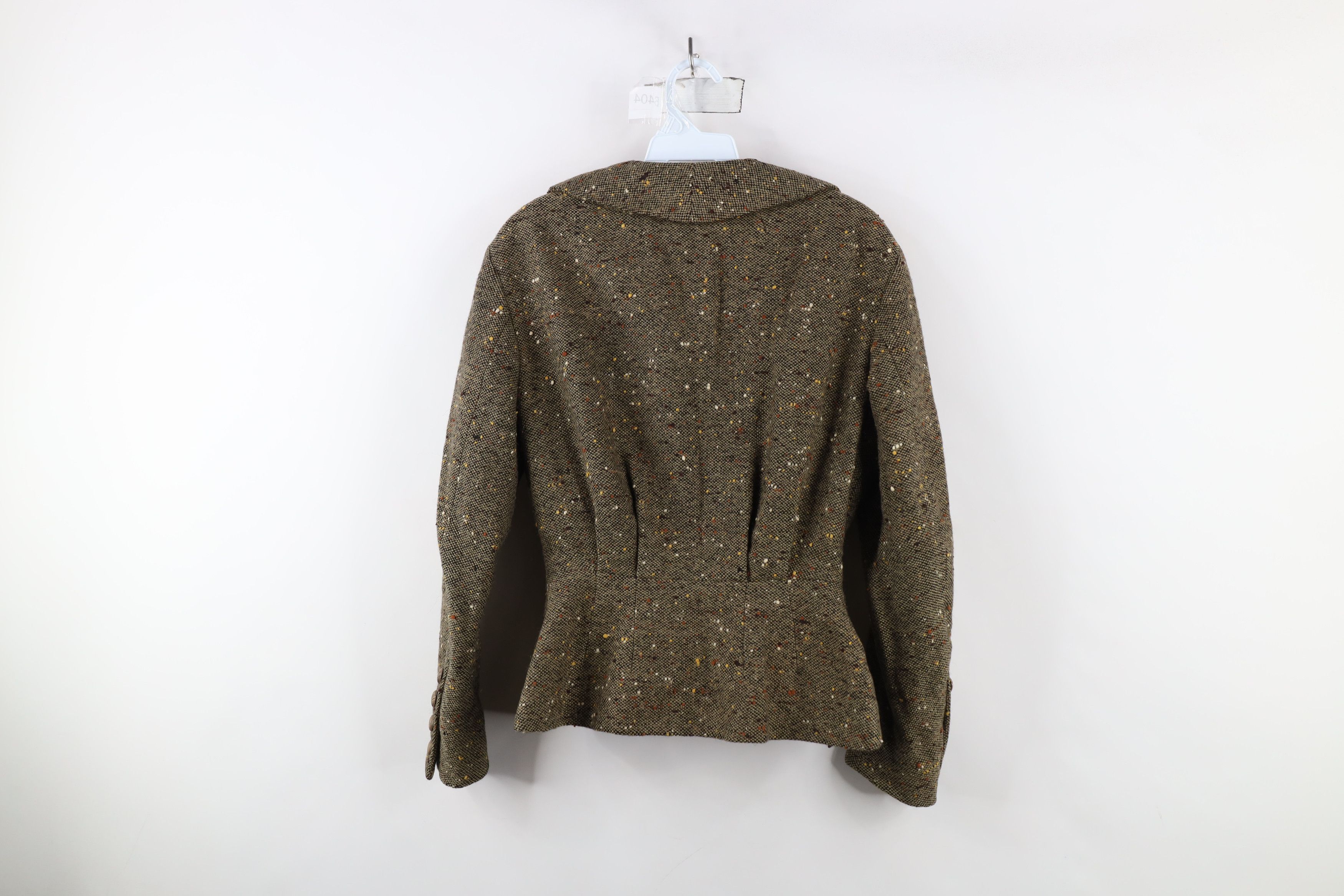 Vintage Vintage 50s Italian Couture Blazer Jacket Atomic Fleck Size XL / US 12-14 / IT 48-50 - 10 Thumbnail