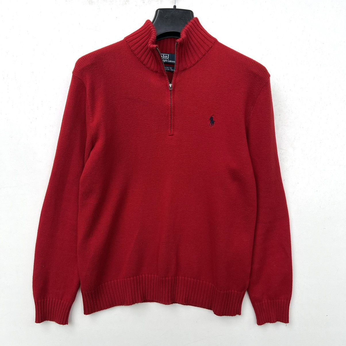 Polo Ralph Lauren × Ralph Lauren × Vintage Polo Ralph Lauren 1/4 zip hoodie sweater vintage Size US M / EU 48-50 / 2 - 1 Thumbnail