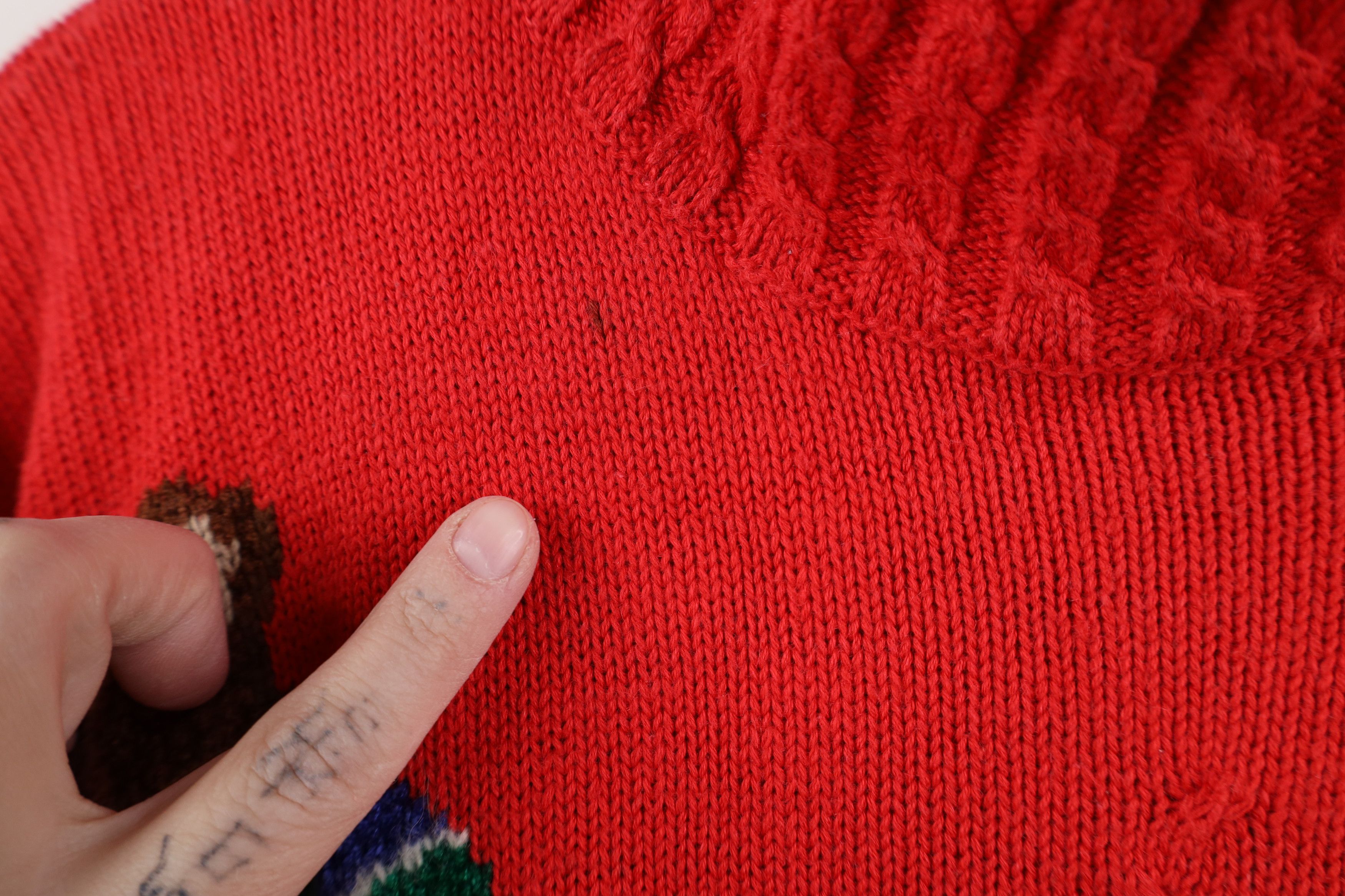 Vintage Vintage 90s Streetwear Christmas Bear Sweater Size S / US 4 / IT 40 - 4 Thumbnail