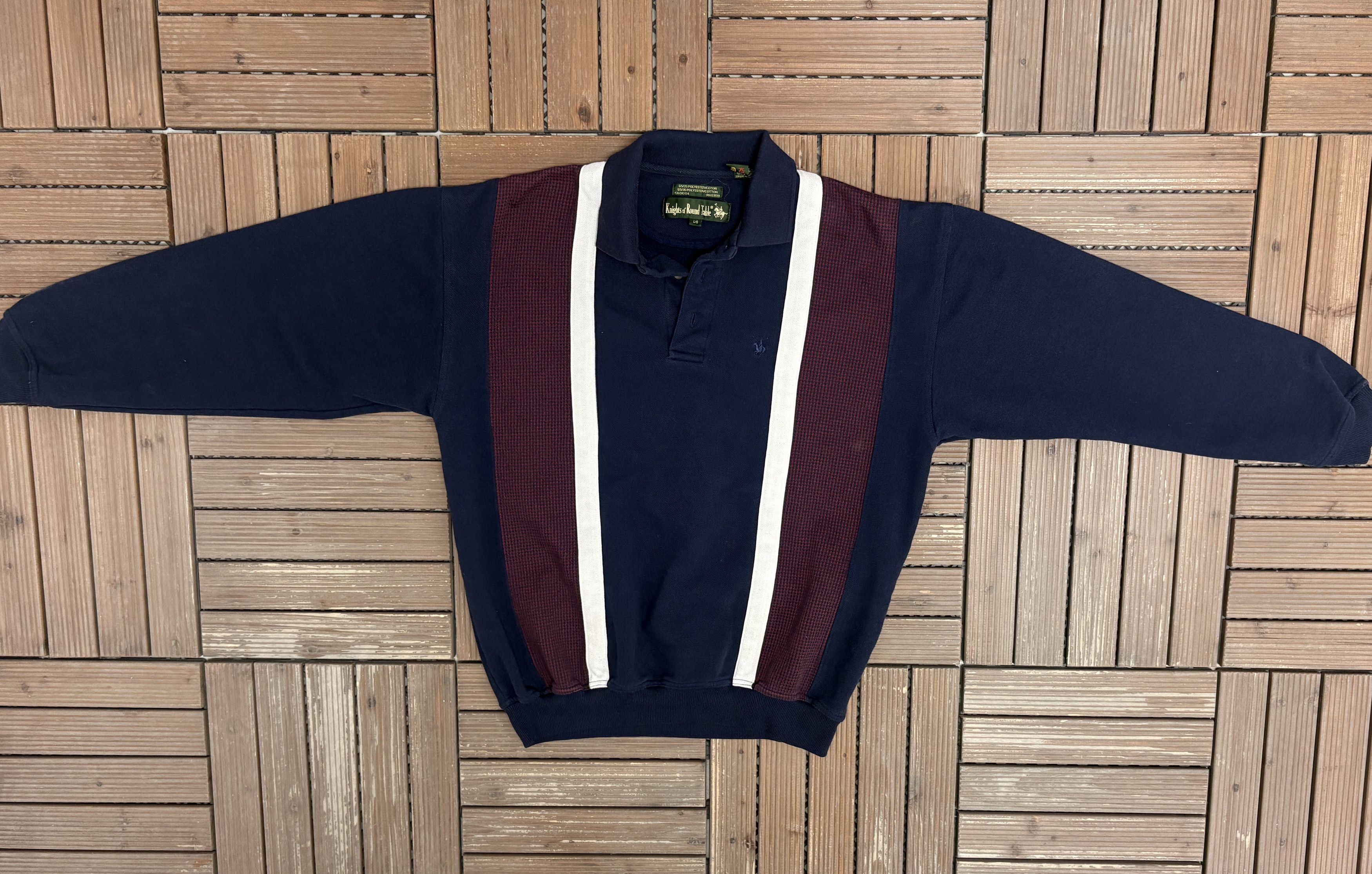 Vintage Knights of the Round Table Vintage Blue Sweater Size US L / EU 52-54 / 3 - 5 Thumbnail