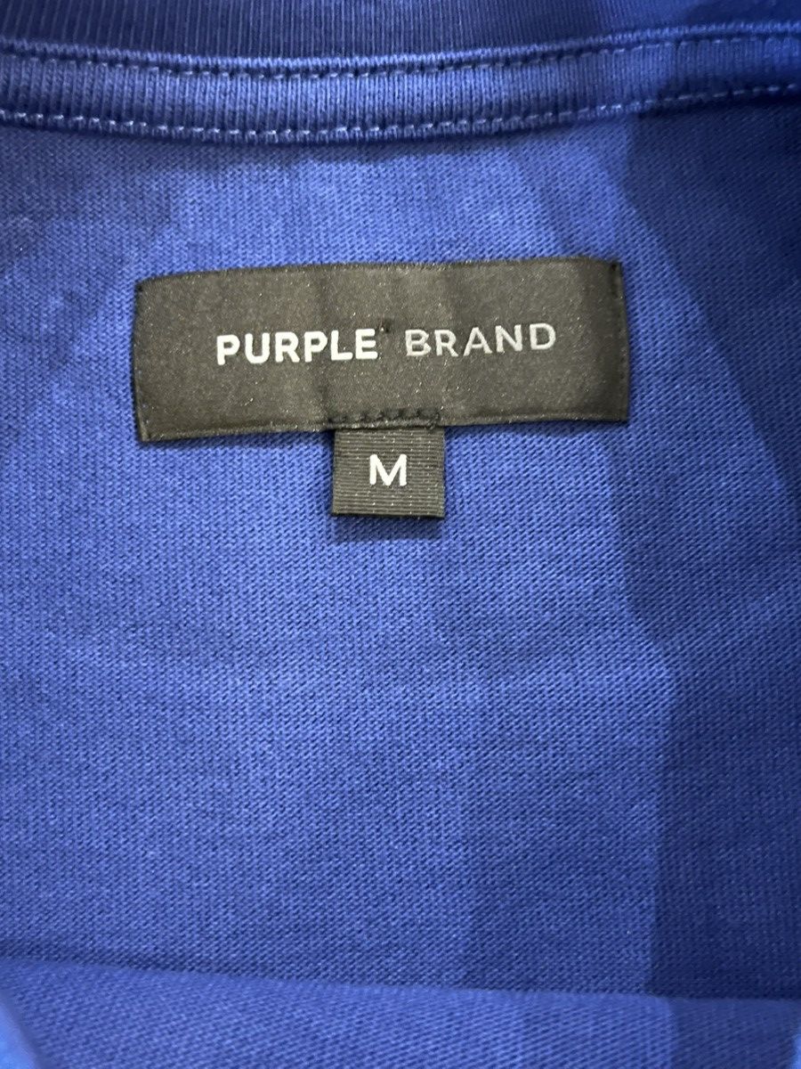 Purple Brand Purple brand HWT med short sleeve drip tee “blue” nwt Size US M / EU 48-50 / 2 - 3 Thumbnail