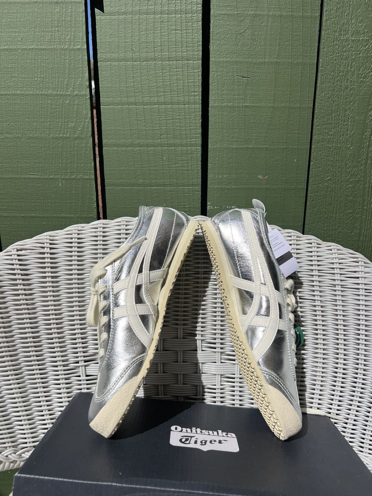 Onitsuka Tiger Onitsuka Tiger Mexico 66 Silver Off White Total 6.5 Size US 6.5 / IT 36.5 - 4 Thumbnail