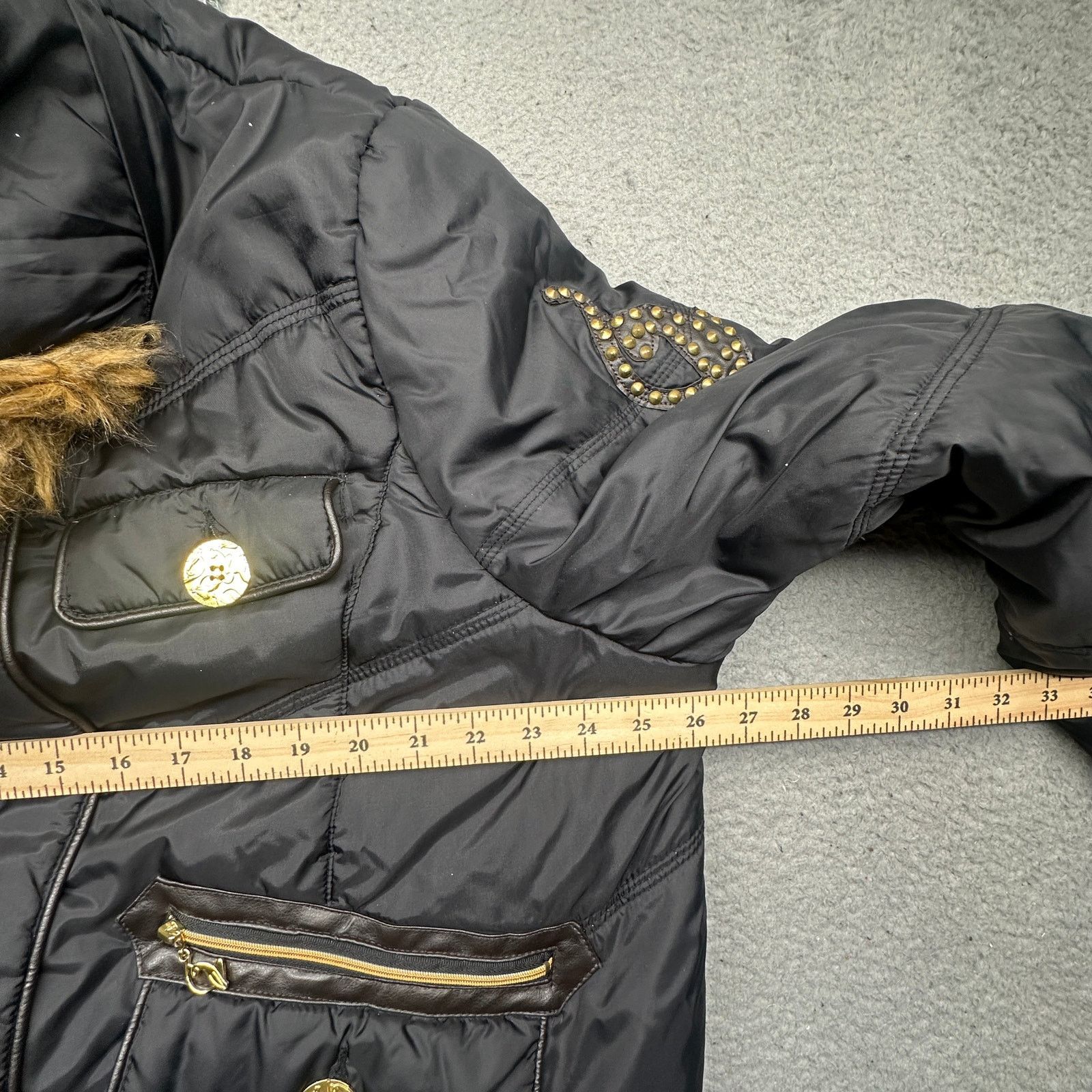 Other Vintage Baby Phat Puffer Bomber Jacket Women 3X Plus Faux Size 3XL / US 20-22 - 4 Thumbnail