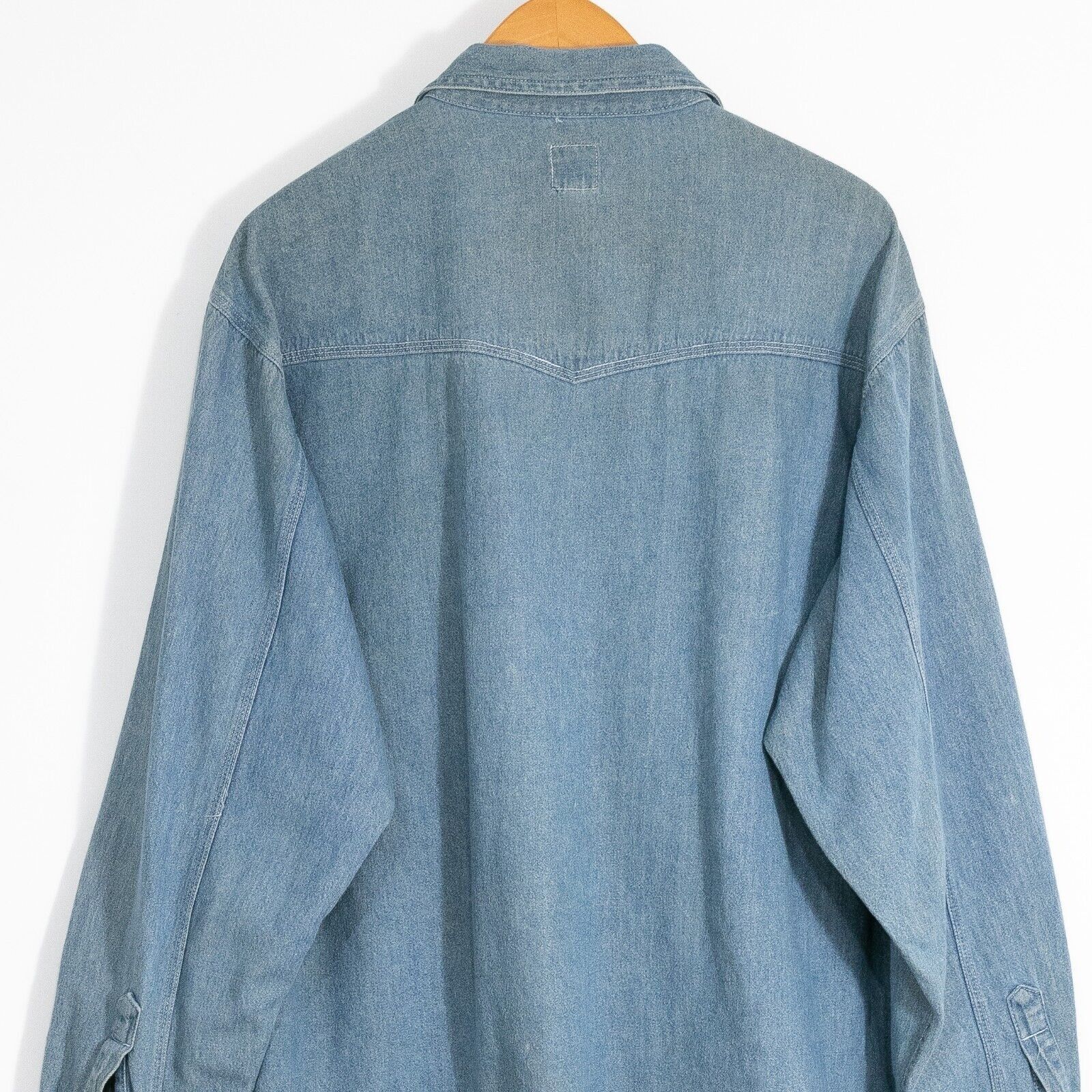 Vintage Vintage Pearl Snap Denim Button Up Shirt XL - Long Sleeve Size US XL / EU 56 / 4 - 7 Thumbnail