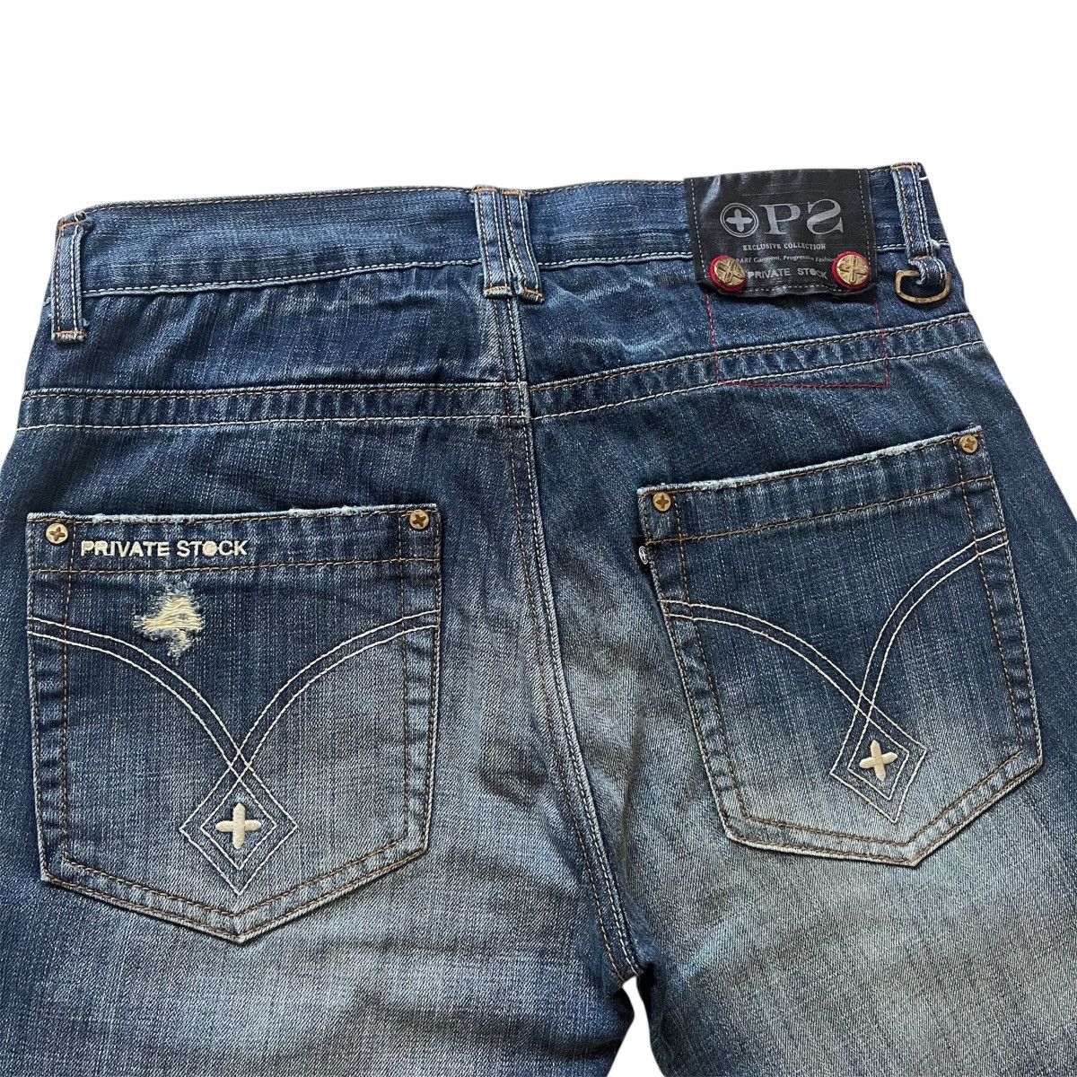 Other Private Stock OPS Jeans Men’s 32x32 Rare Distressed Denim Size US 32 / EU 48 - 7 Thumbnail
