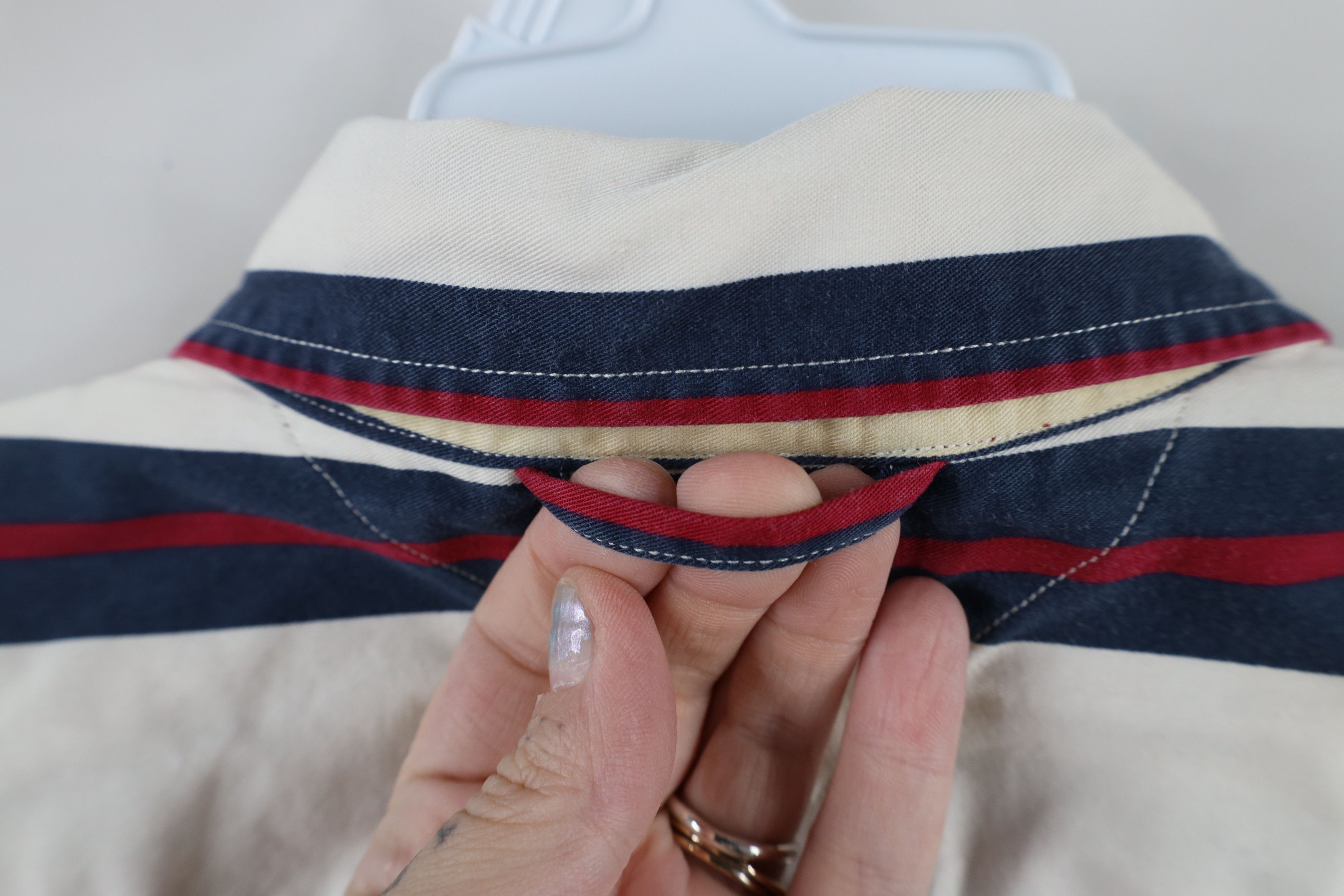 Tommy Hilfiger × Vintage Vintage 90s Tommy Hilfiger Short Sleeve Button Down Shirt Size US L / EU 52-54 / 3 - 9 Thumbnail