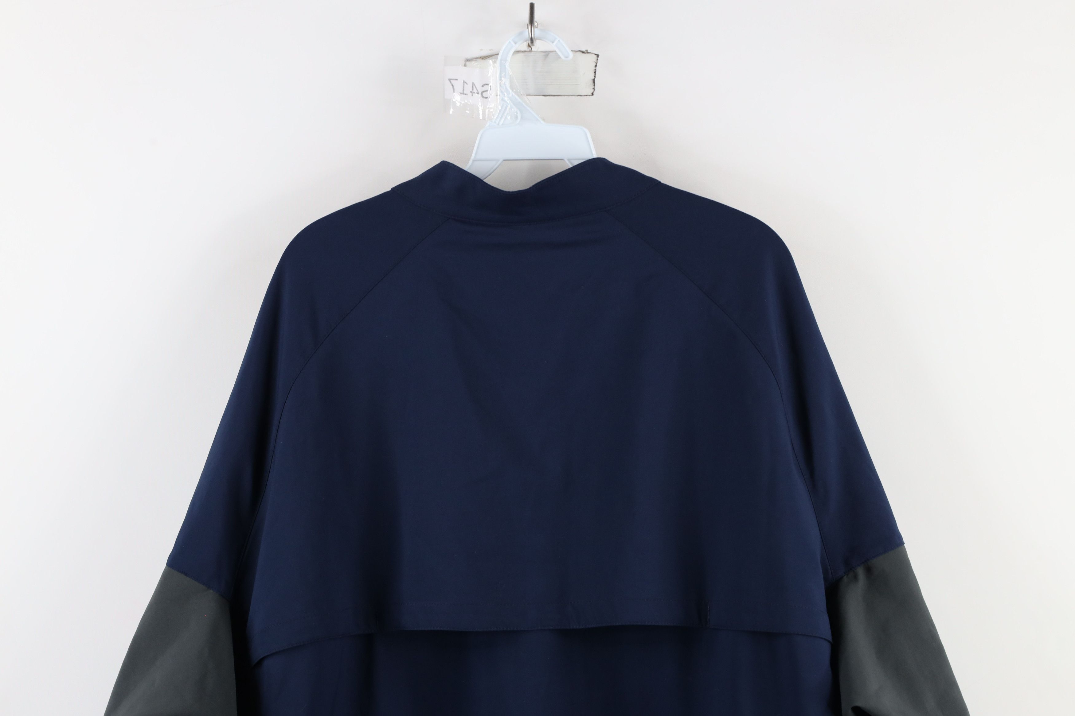 Nike × Vintage Nike Block Swoosh Half Zip Pullover Jacket Navy Blue Size US XXL / EU 58 / 5 - 13 Thumbnail