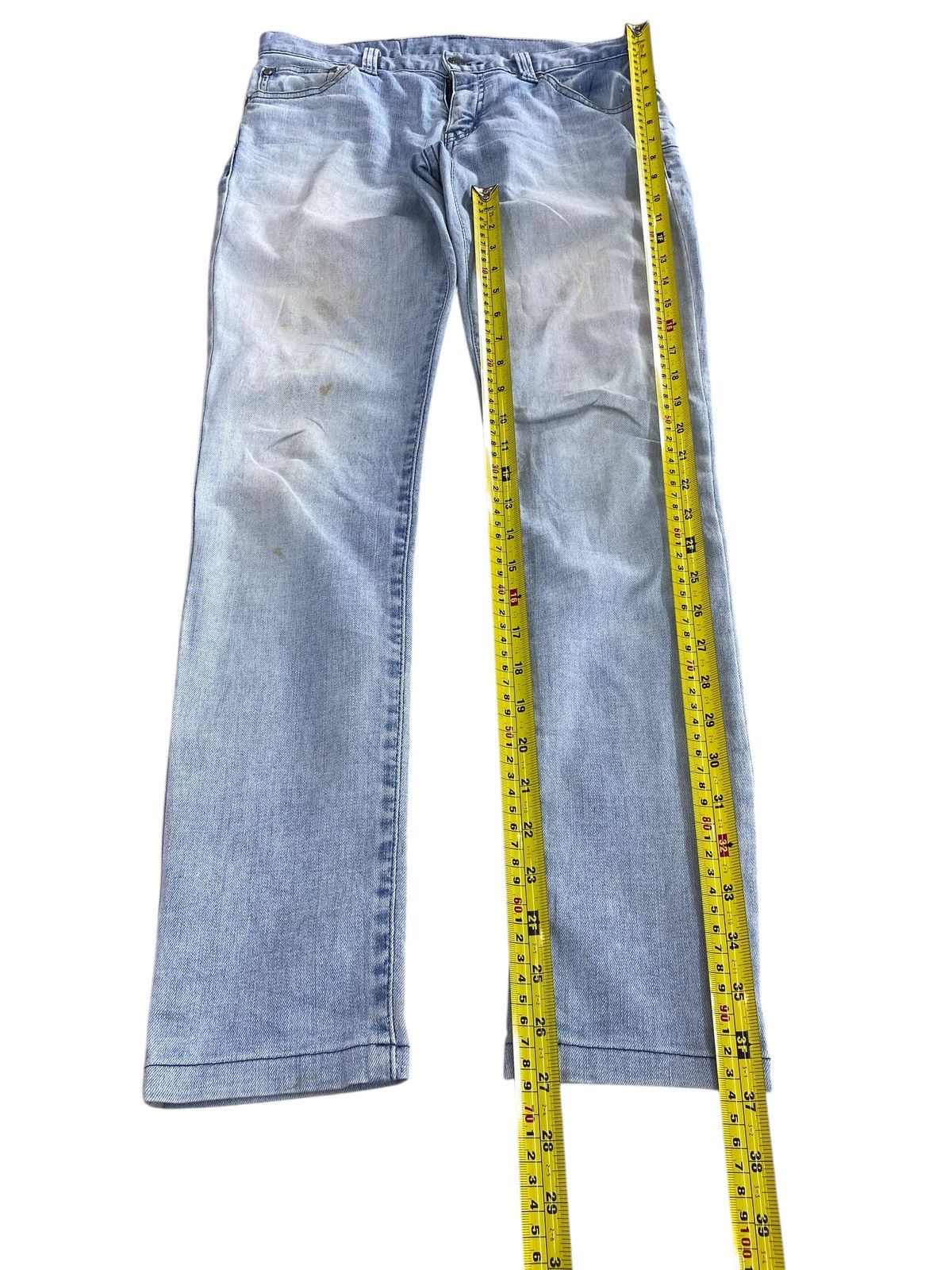 Tornado Mart Tornado Mart Faded Wash Style Straight Leg Jeans Size US 29 - 6 Thumbnail