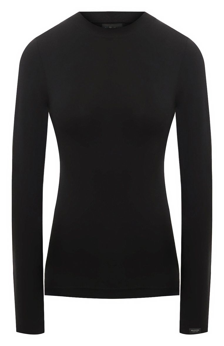 Balenciaga o1w1db10625 Long Sleeve T-Shirt in Black Size M / US 6-8 / IT 42-44 - 1 Thumbnail