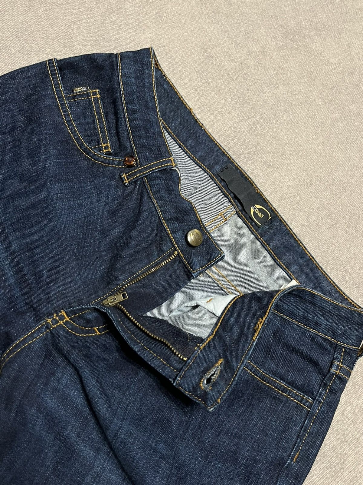 Roberto Cavalli Roberto Cavalli Just Class Womens Jeans Blue Vintage Denim Size 30" / US 8 / IT 44 - 9 Thumbnail