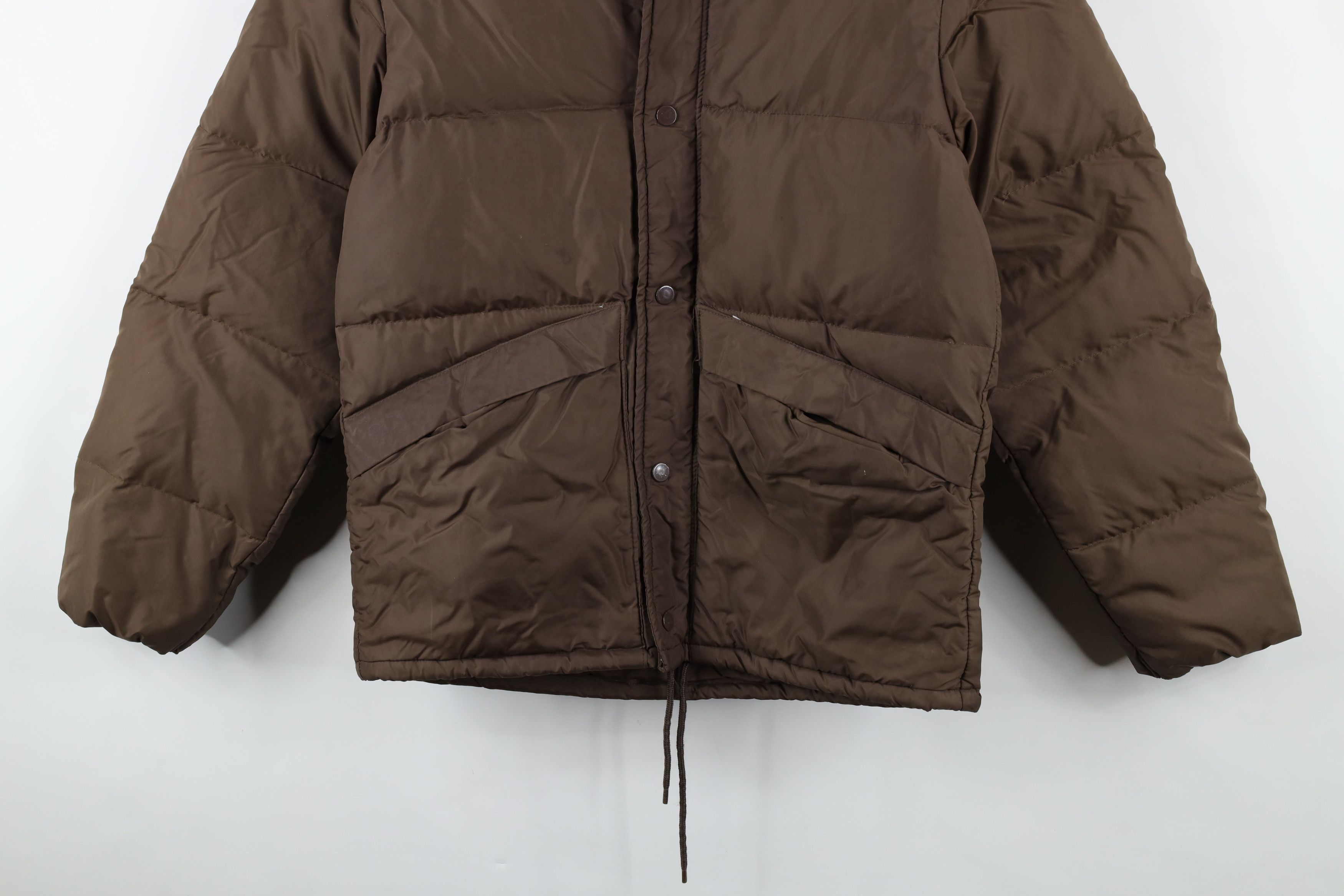 Vintage Vintage 70s Streetwear Duck Down Puffer Jacket Brown Size US S / EU 44-46 / 1 - 3 Thumbnail