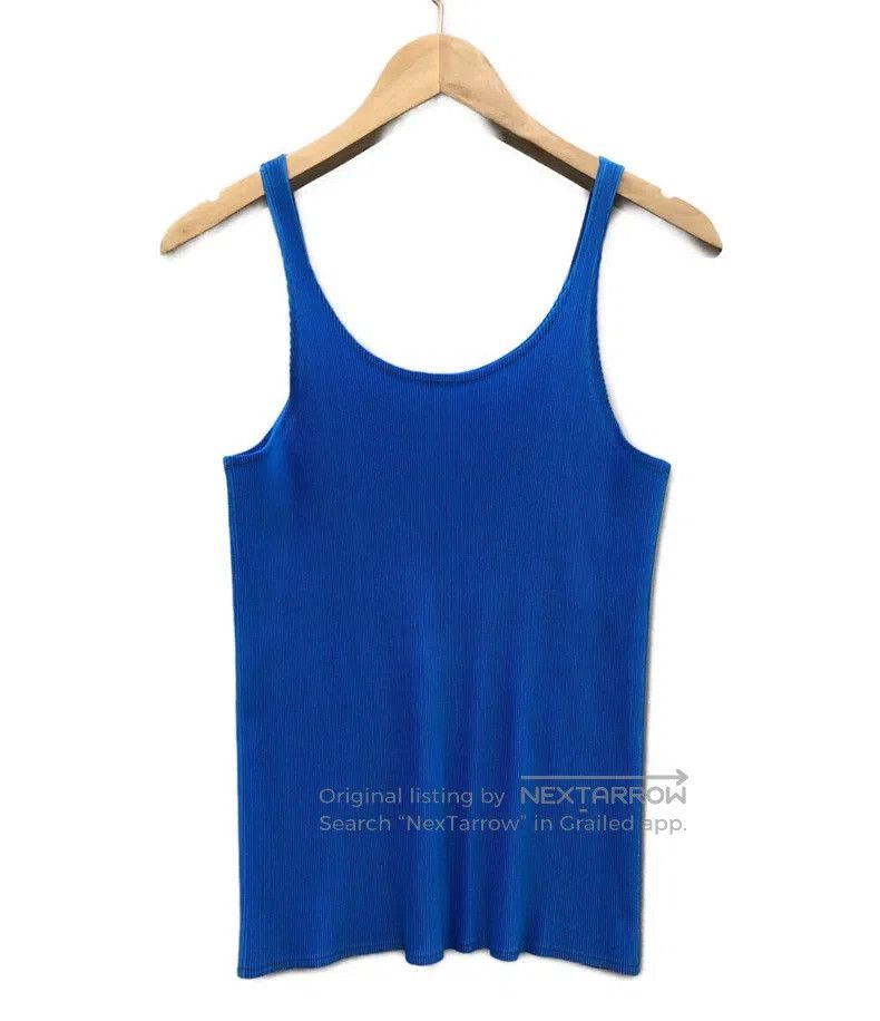 Issey Miyake Issey Miyake Blue Textured Vest Size L / US 10 / IT 46 - 1 Thumbnail