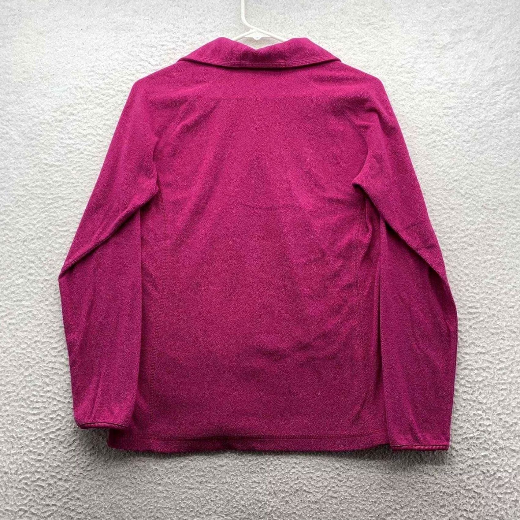 Pinko Columbia Fleece Jacket Womens Medium M Pink 1/4 Zip Lightweight Hiking Size M / US 6-8 / IT 42-44 - 4 Thumbnail