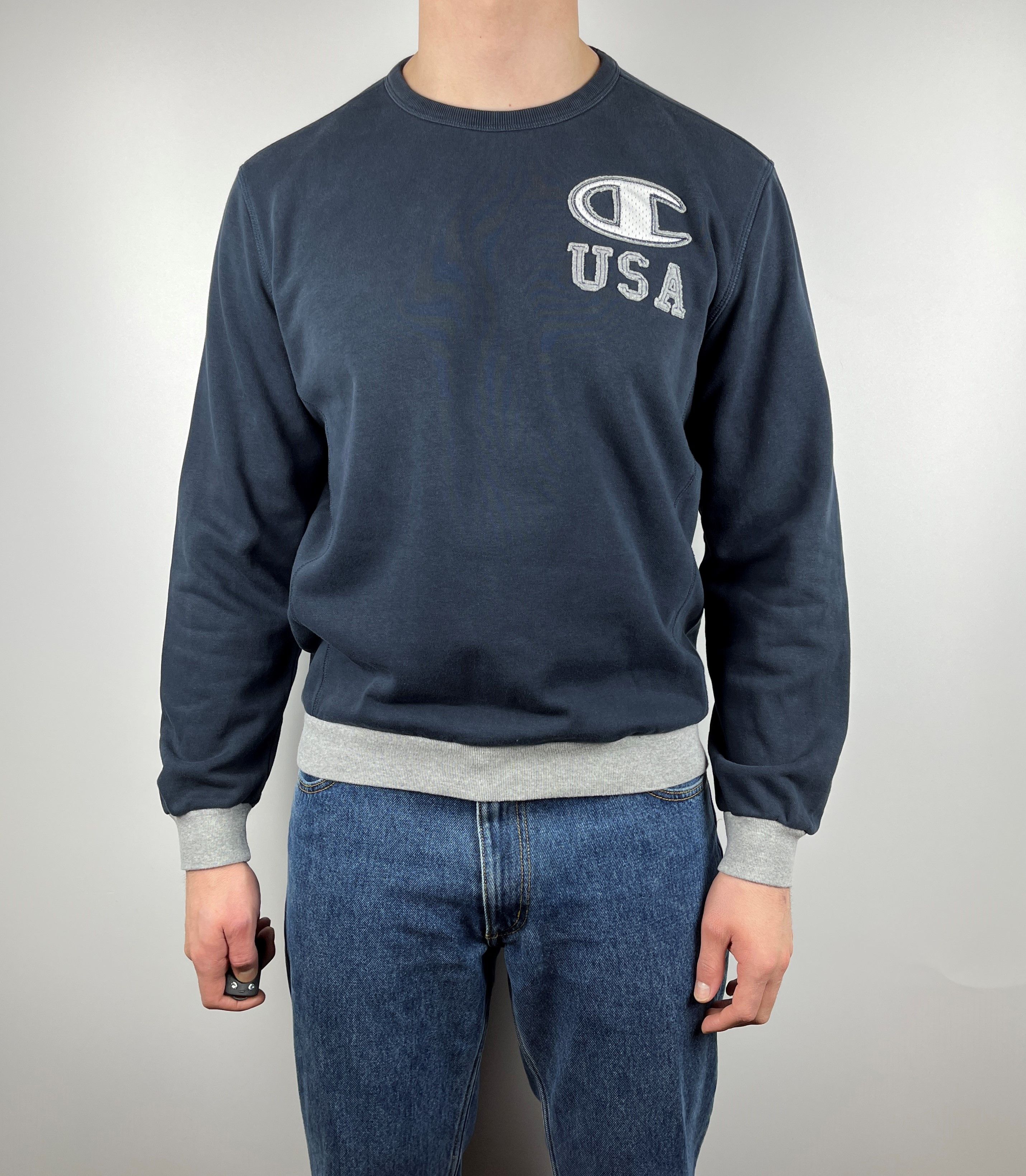 Champion Vintage Champion USA Logo Sweatshirt Size US L / EU 52-54 / 3 - 1 Thumbnail