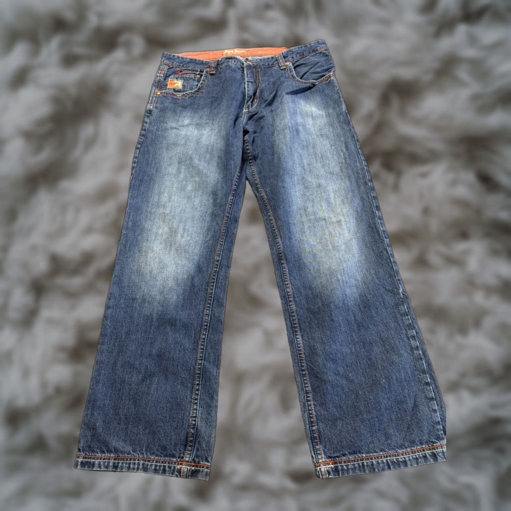 Pepe Jeans VINTAGE Pepe Jeans London Men Jeans Size 40 Blue Denim 40X33 Loose Baggy Size US 40 / EU 56 - 1 Thumbnail
