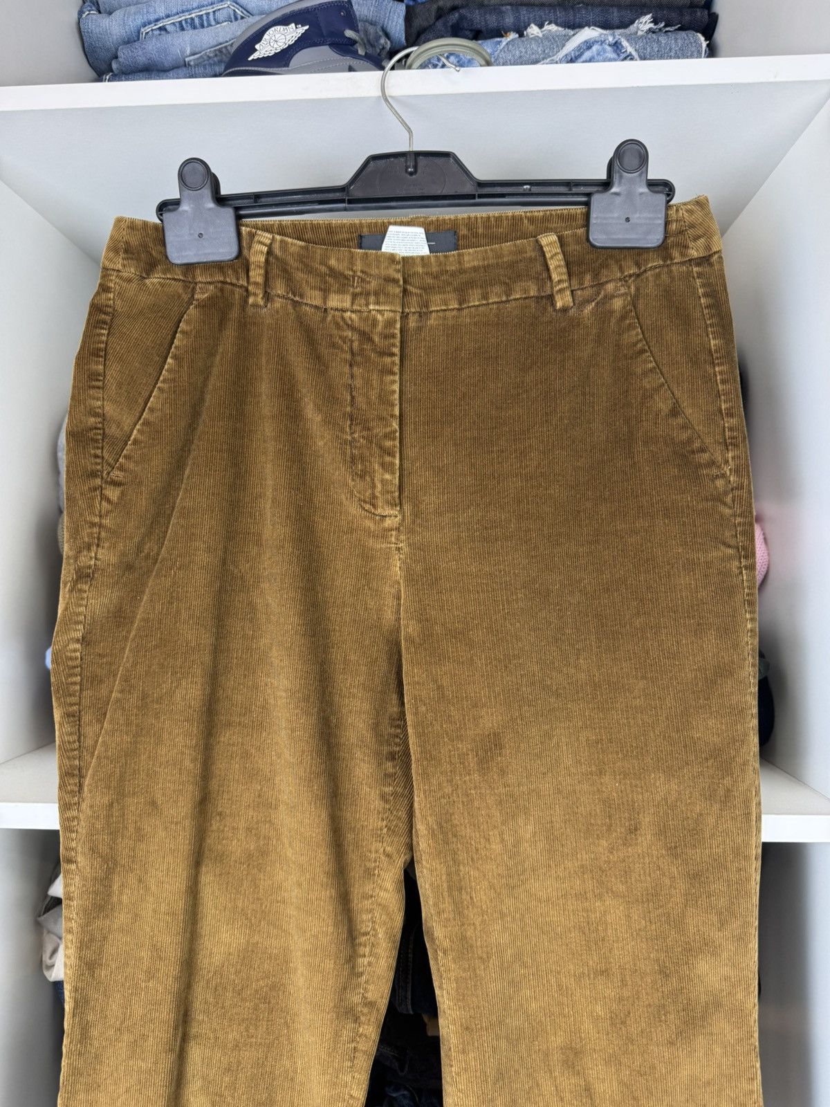 Weekend Max Mara Weekend Max Mara High-Waisted Capri Corduroy Pants Stretch Size 28" / US 6 / IT 42 - 2 Thumbnail