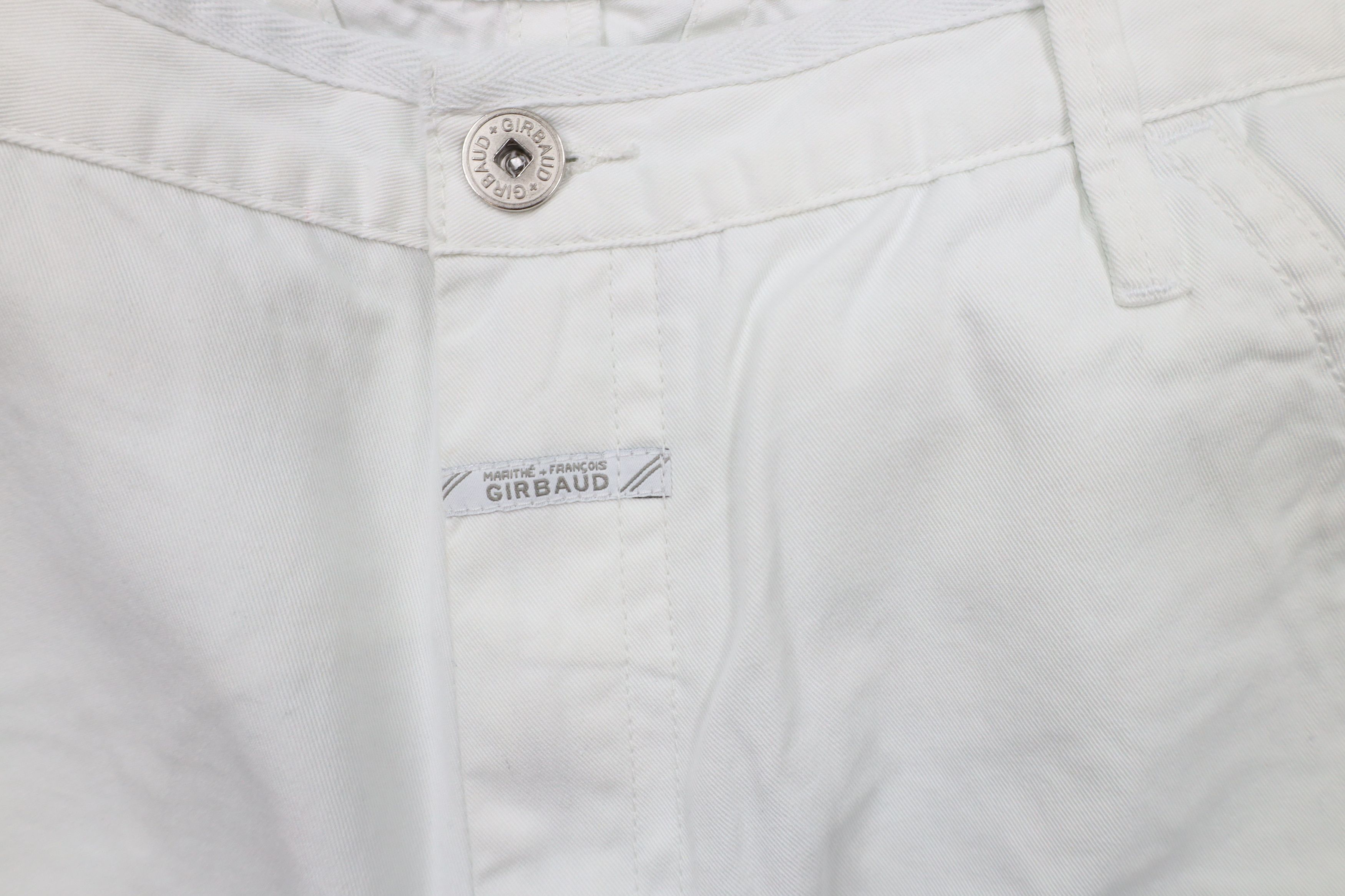 Marithe + Francois Girbaud × Vintage Vintage 90s Marithe Francois Girbaud Bike Cargo Shorts White Size US 38 / EU 54 - 5 Thumbnail